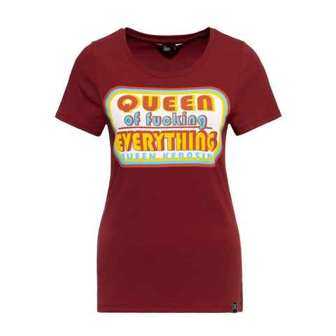 QueenKerosin Print-Shirt Queen of Everything (1-tlg) mit Retro-Statement Front Print