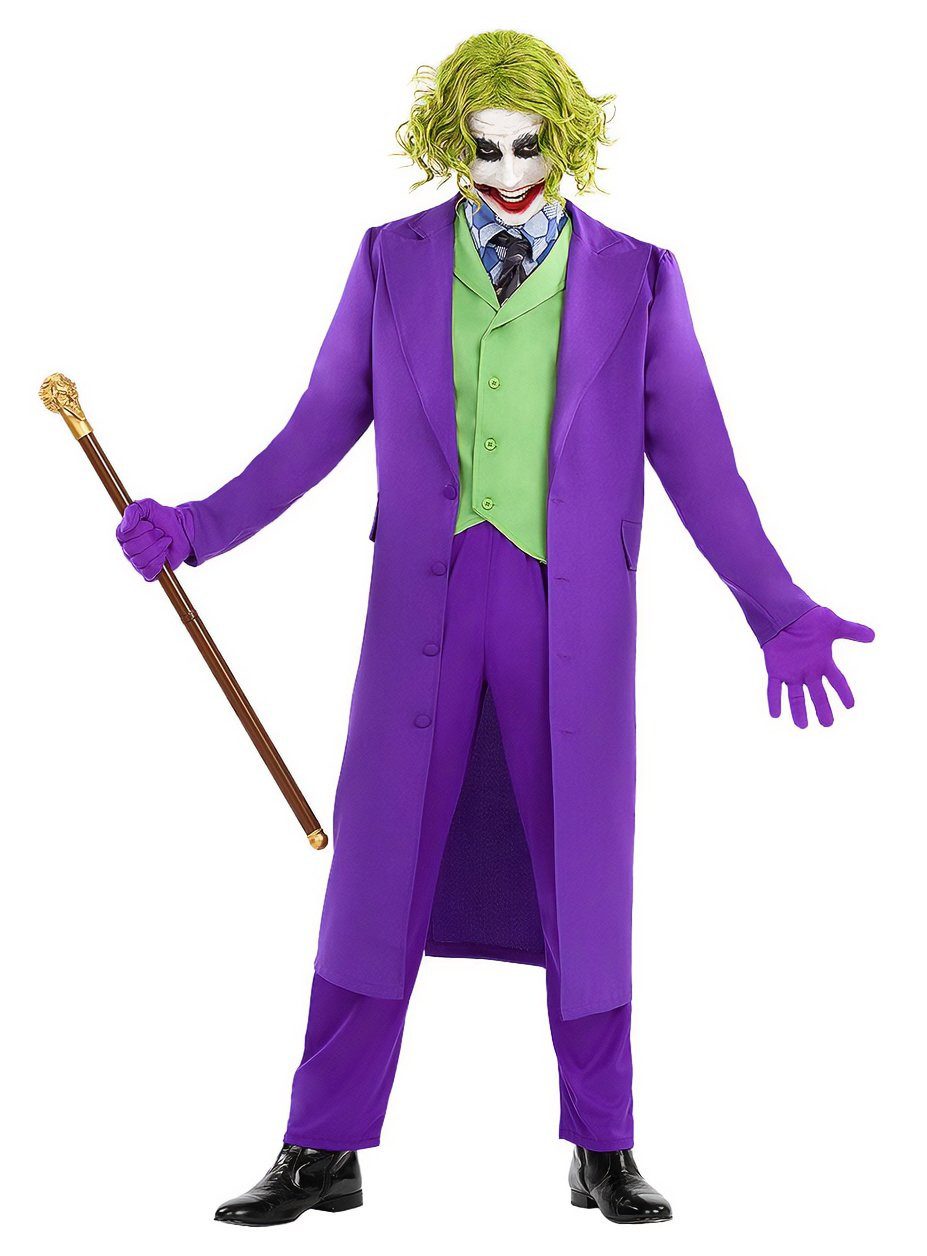 Funidelia Clown-Kostüm The Dark Knight – Joker Kostüm, Der Batman-Bösewicht im lilafarbenen Look aus 'The Dark Knight'