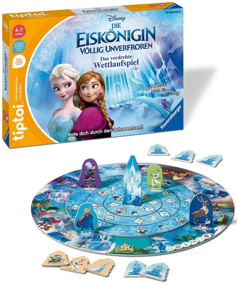 Ravensburger Spiel tiptoi® Völlig unverfroren - Das verdrehte Wettlaufspiel, Disney Die Eiskönigin