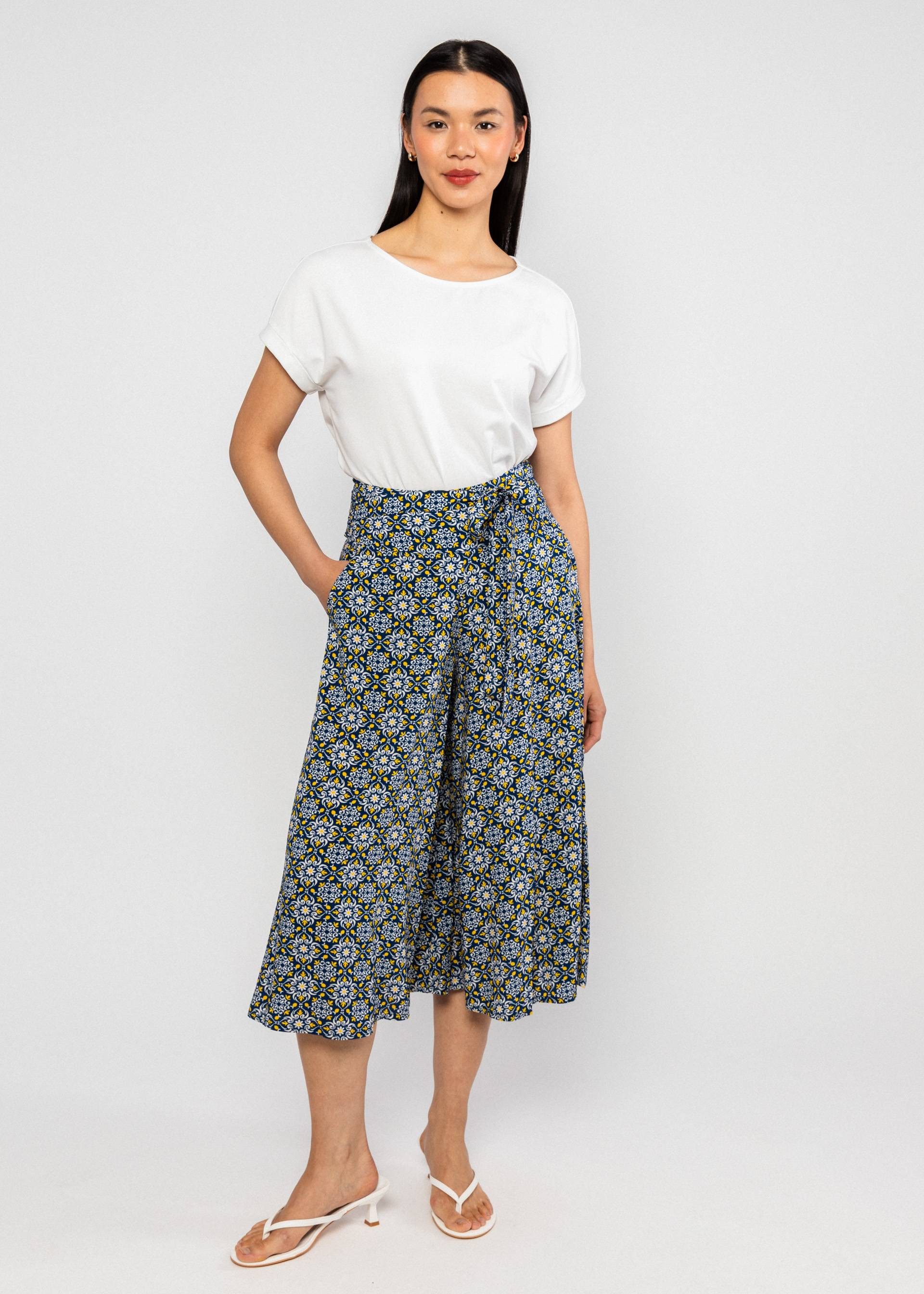Blutsgeschwister Palazzohose - weite gemusterte Sommerhose Flotte Culottes von Blutsgeschwister