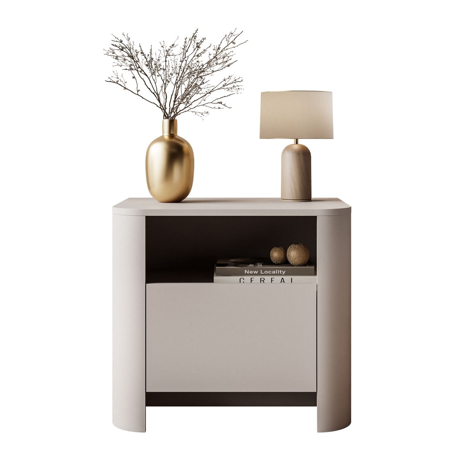 Lookway Nachttisch DESTINY KASCHMIR S-58, Breite: 58 cm