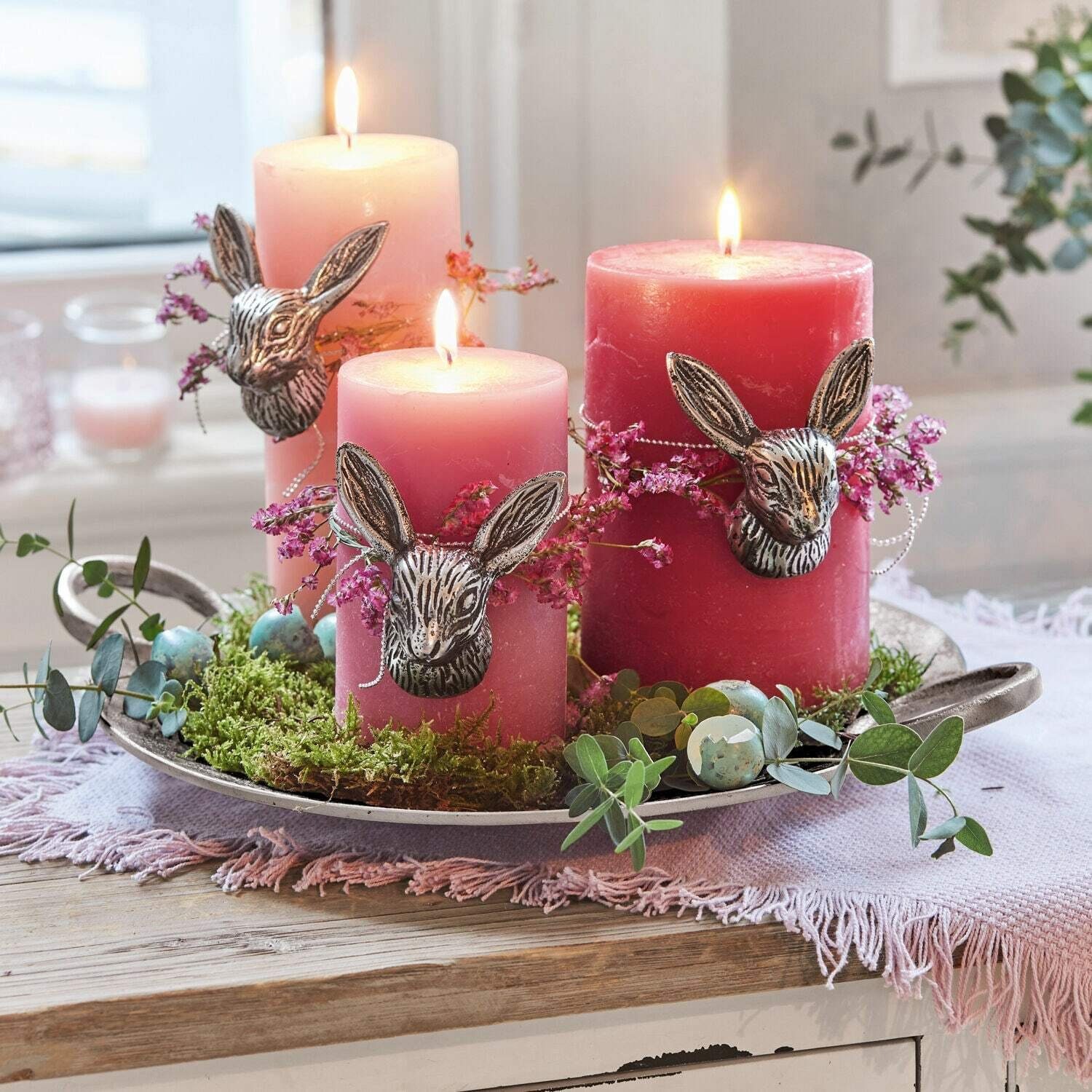 Mirabeau Tablett Tablett Lacarre antiksilber, Aluminiumguss