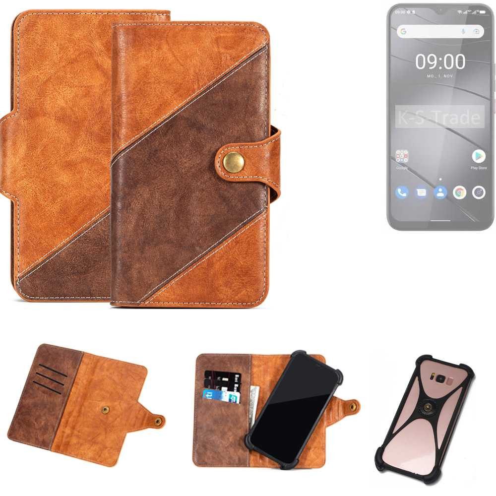 K-S-Trade Handyhülle für Gigaset GS5, Handyhülle Schutzhülle Bookstyle Case Wallet-Case Cover