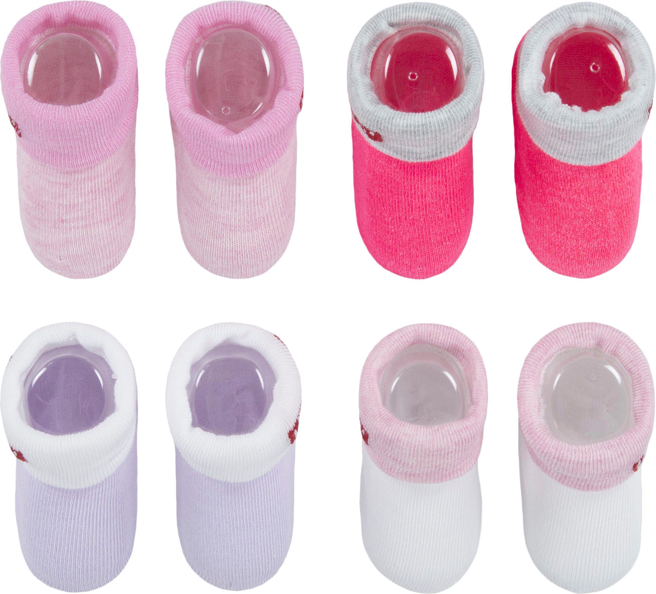 4PK (8-Paar) Bootie Tab /weiß/ Levi's® UNISEX Red lila rosa Kids Socken