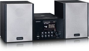 Lenco MC-250BK Mikroanlage Internetradio DAB+ Bluetooth Internet-Radio (FM-Tuner, Internetradio, Digitalradio (DAB)