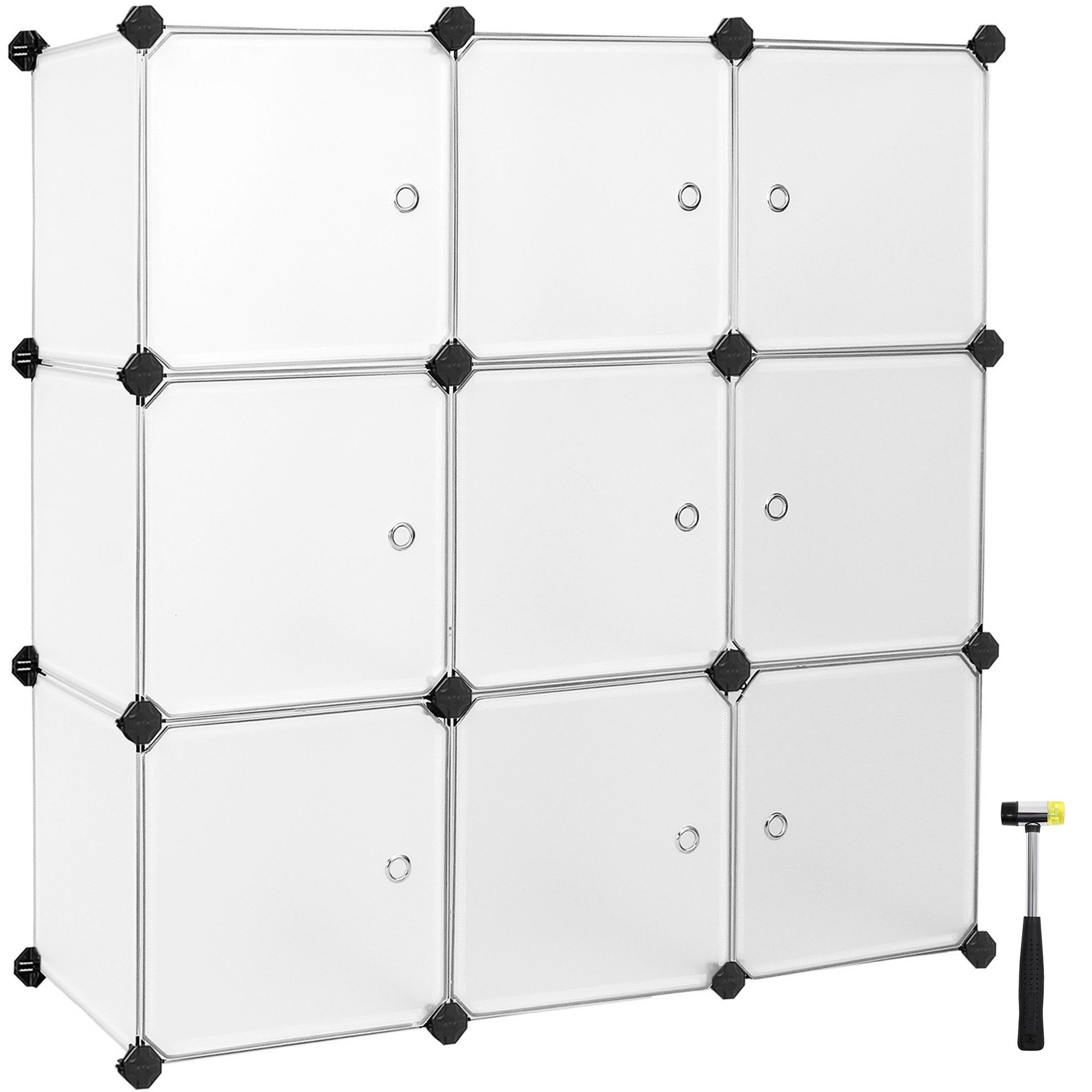 SONGMICS Stufenregal, Regalsystem, 9 Würfel, Kleiderschrank günstig online kaufen