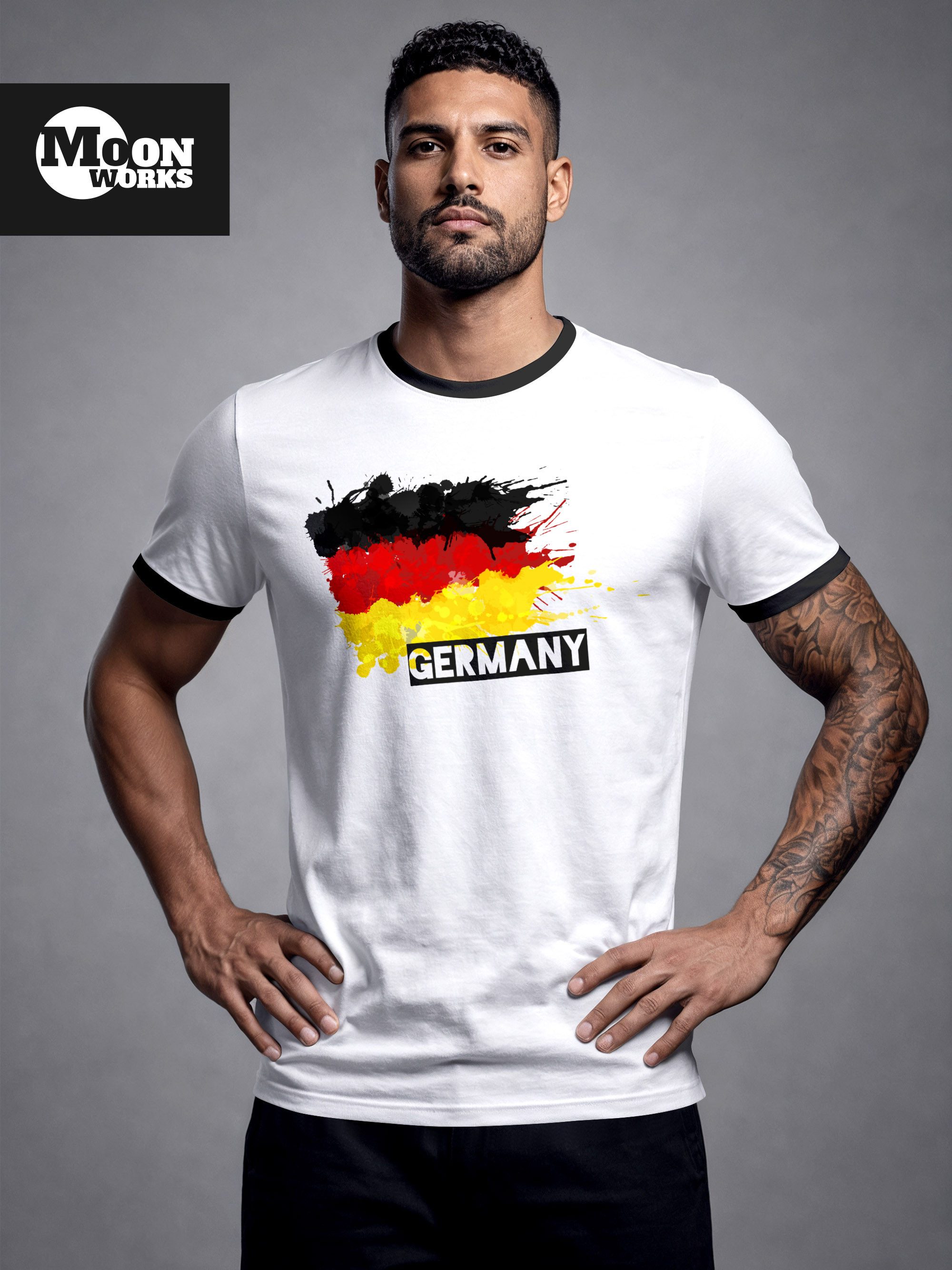 MoonWorks Print-Shirt Herren T-Shirt Deutschland Fußball WM Fußball-Sommer 2026 mit Print