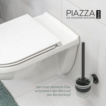 bremermann WC-Reinigungsbürste Bad-Serie PIAZZA BLACK - WC-Garnitur, matt schwarz