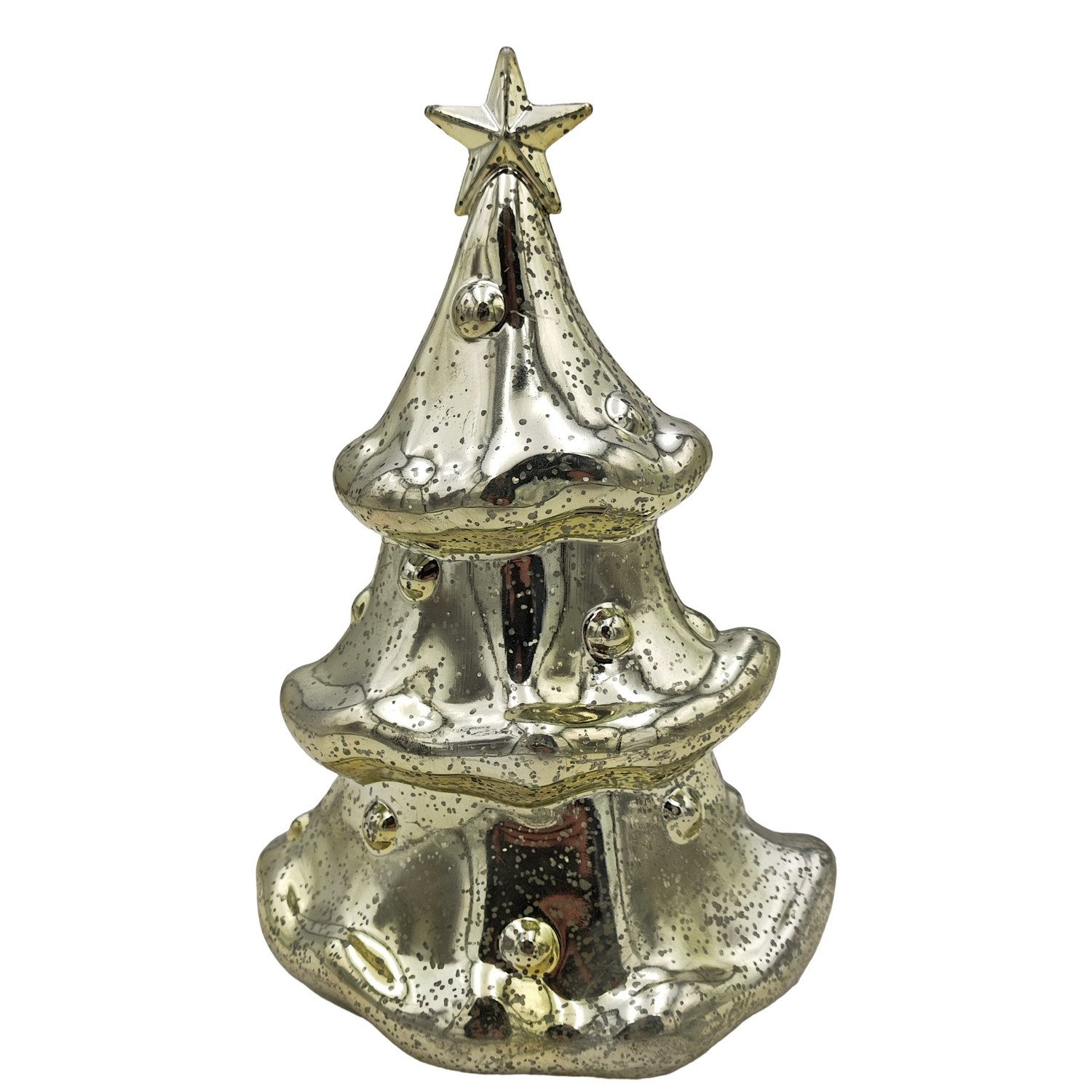 3PAGEN Kugelleuchte Tischleuchte in Tannenform Weihnachtsbaum Tannenbaum leuchtend Dekorat