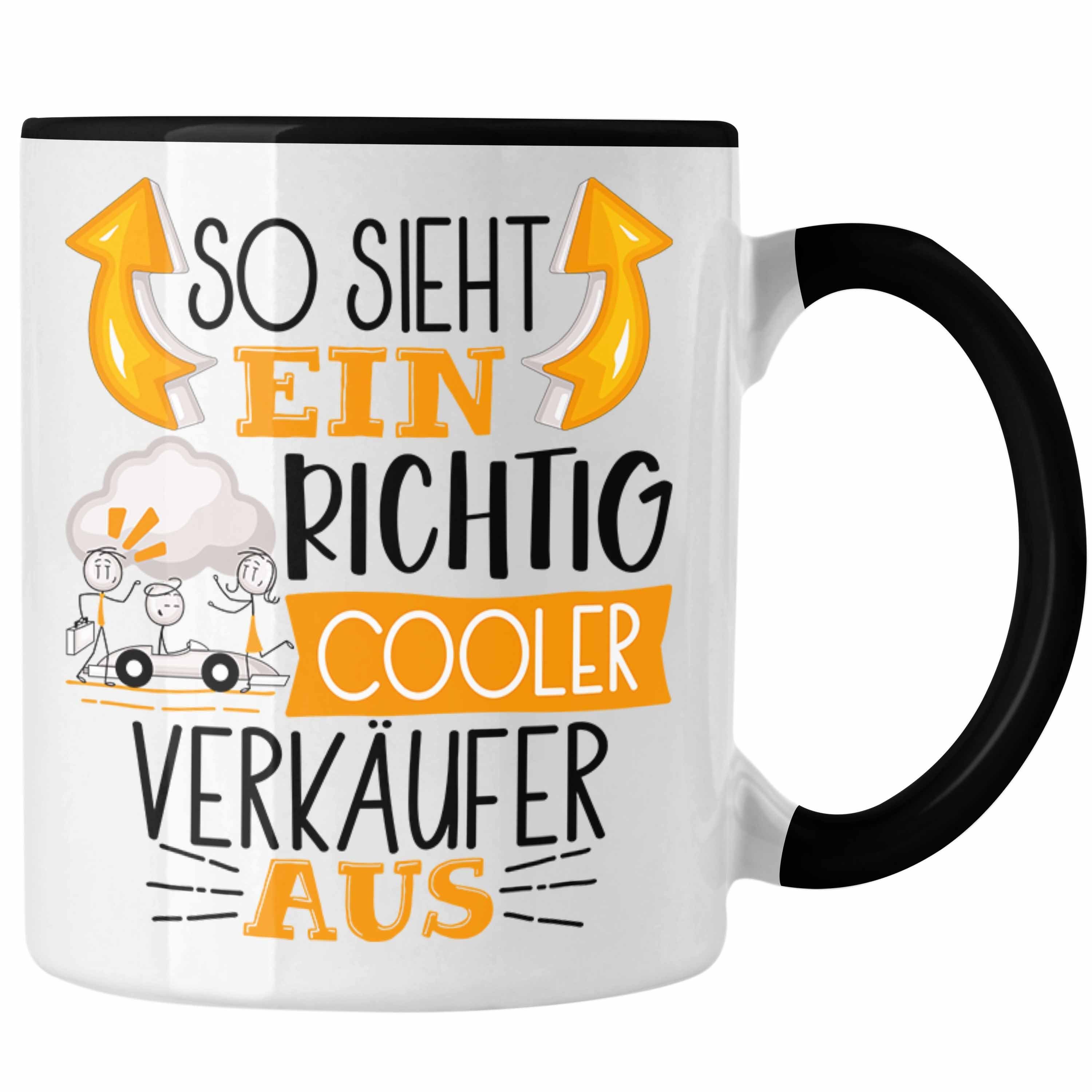 Schwarz Cooler Tasse Ein So Trendation Geschenk Autoverkäufe Sieht Autoverkäufer Richtig Tasse