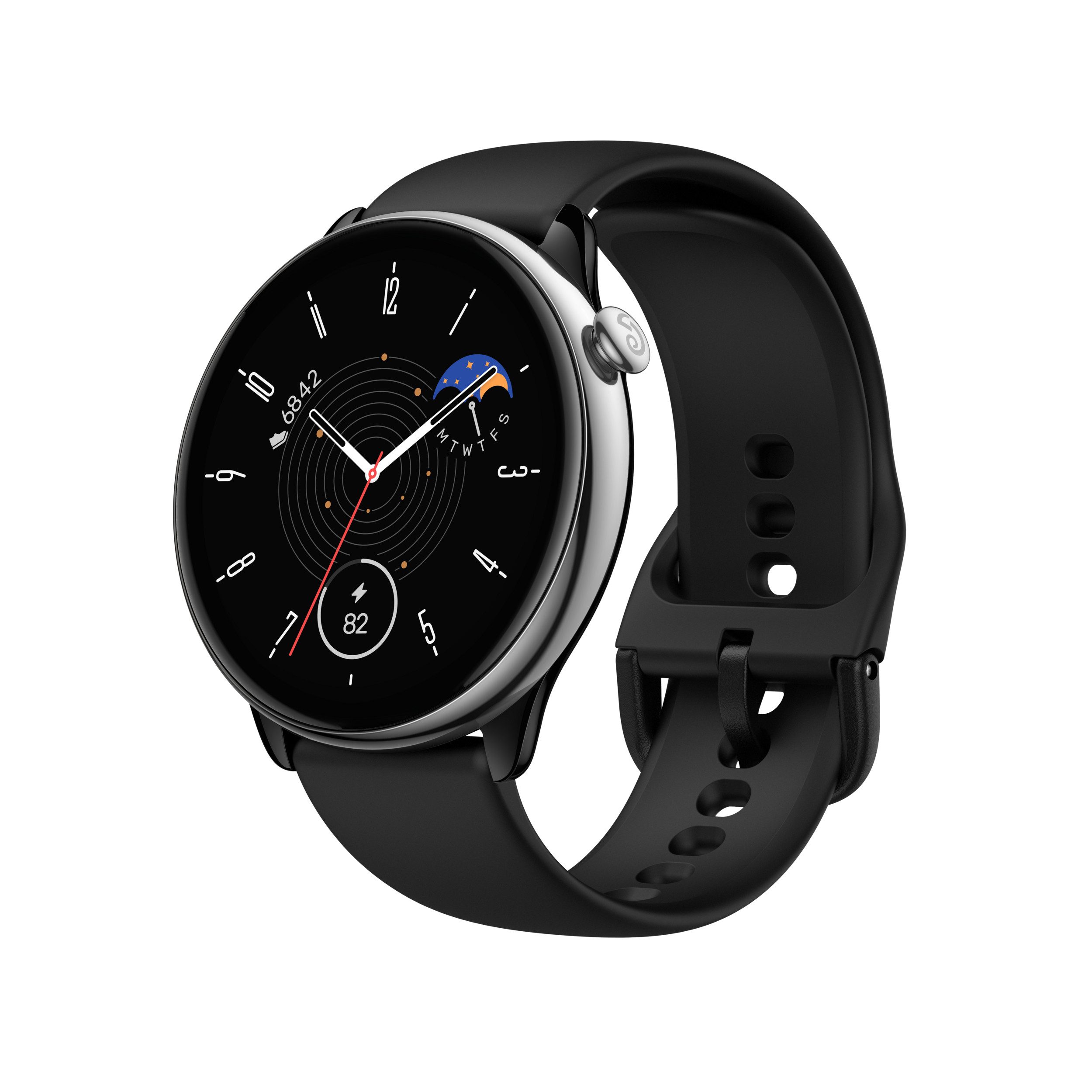 Amazfit Amazfit GTR Mini Schwarz Smartwatch (Zepp OS)