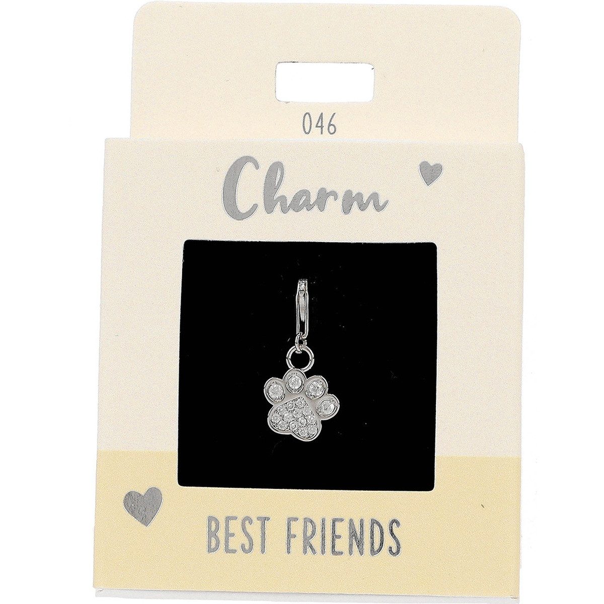 Depesche Charm-Armband DEPESCHE Charm Express yourself Pfote silber