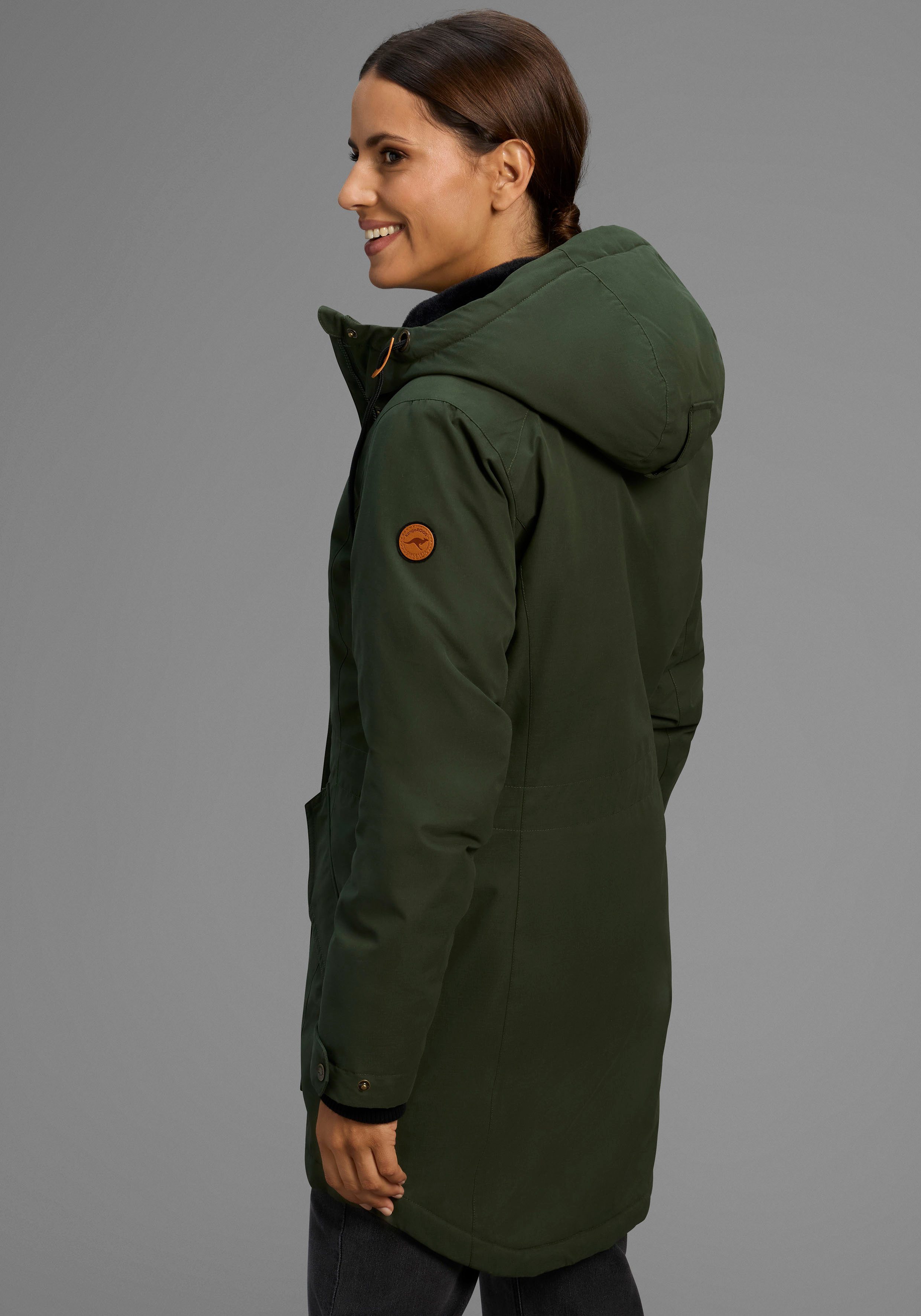 KangaROOS Parka mit Teddy Fellimitat gefüttert, günstig online kaufen