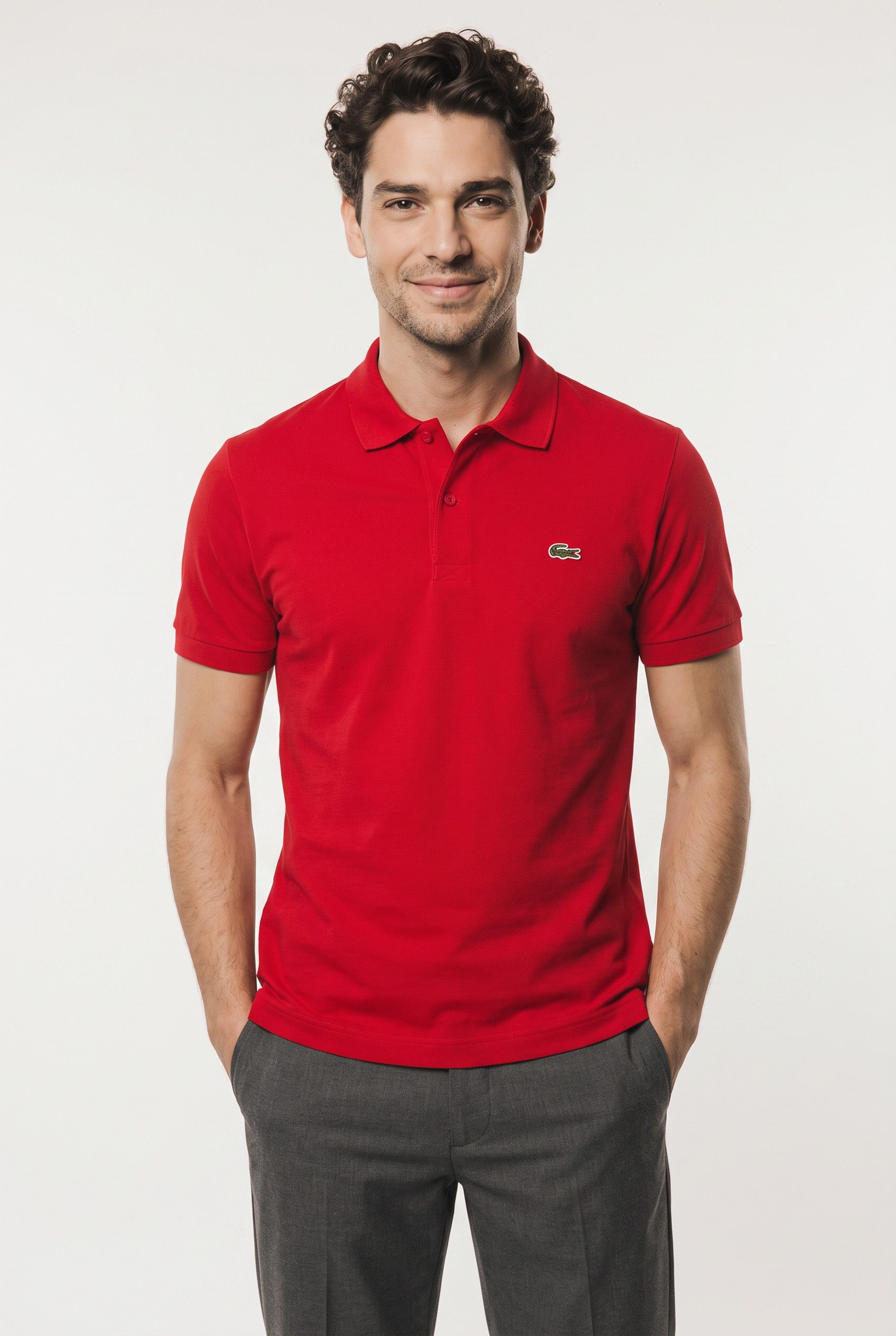 Lacoste Poloshirt Polokragen, Regular Fit, Feinripp-Qualität