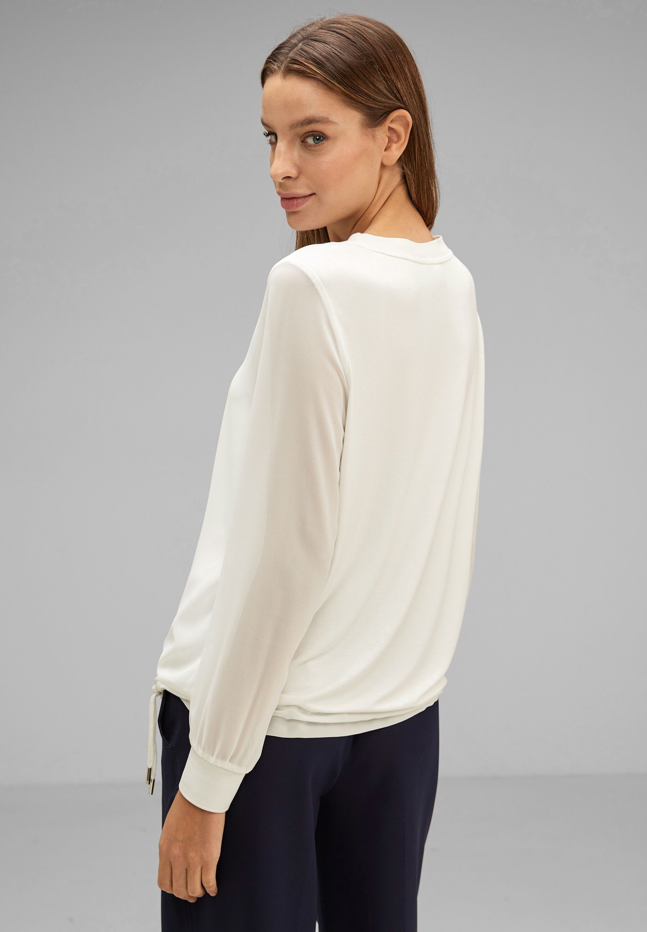 STREET ONE Langarmshirt mit Rundhalsausschnitt