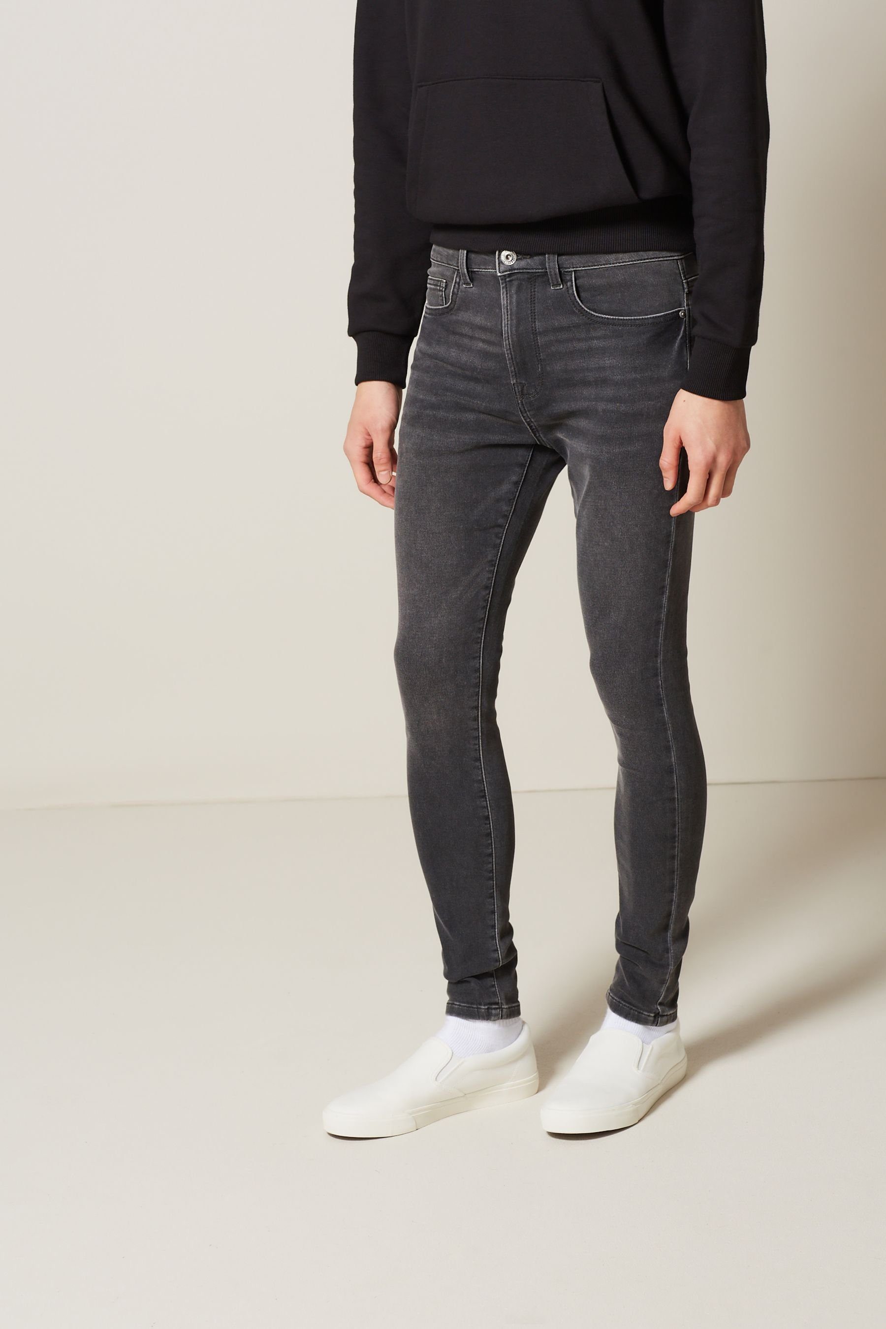 (1-tlg) Next Skinny-fit-Jeans Grey
