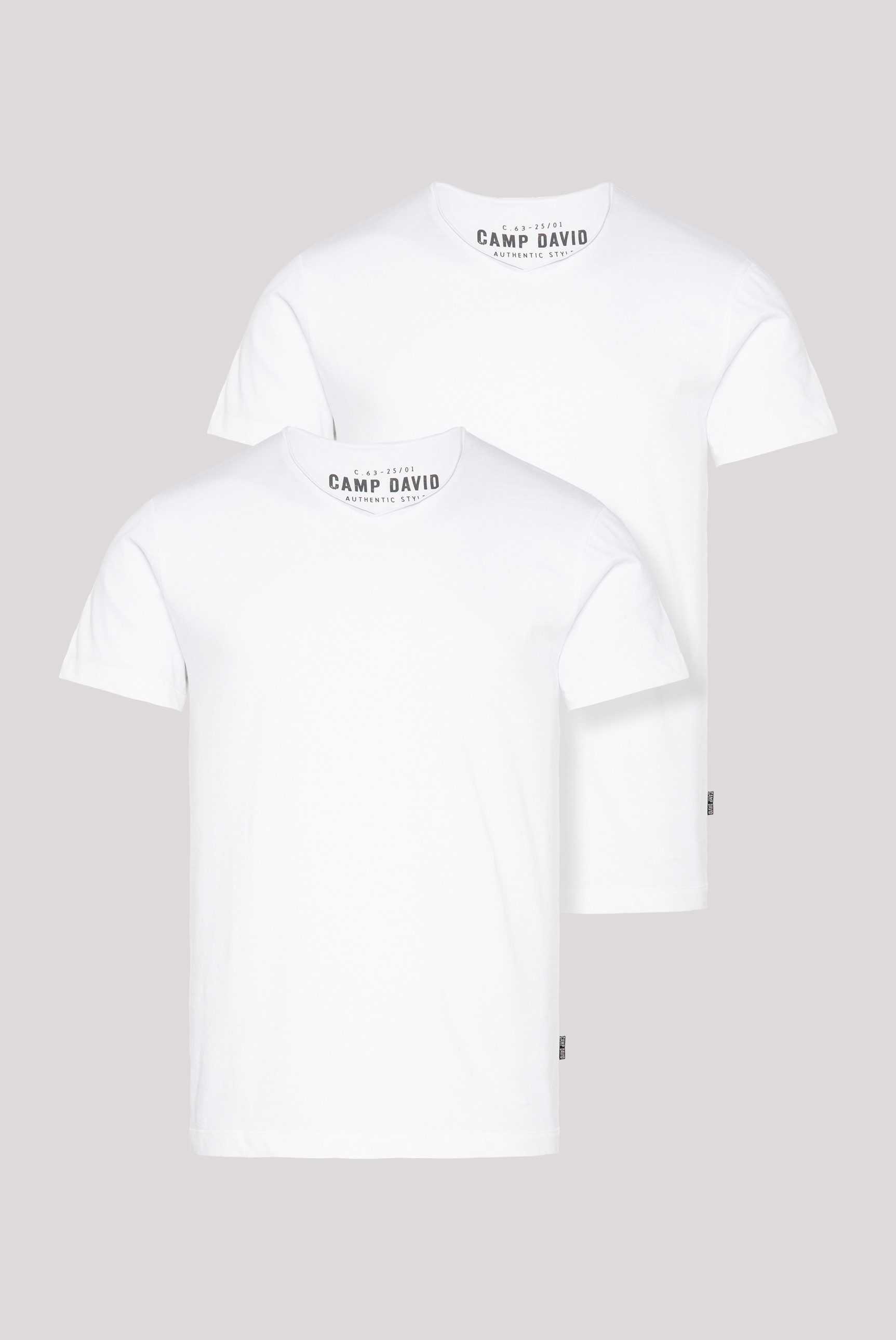 CAMP DAVID V-Shirt (2-tlg) im 2-er günstig online kaufen