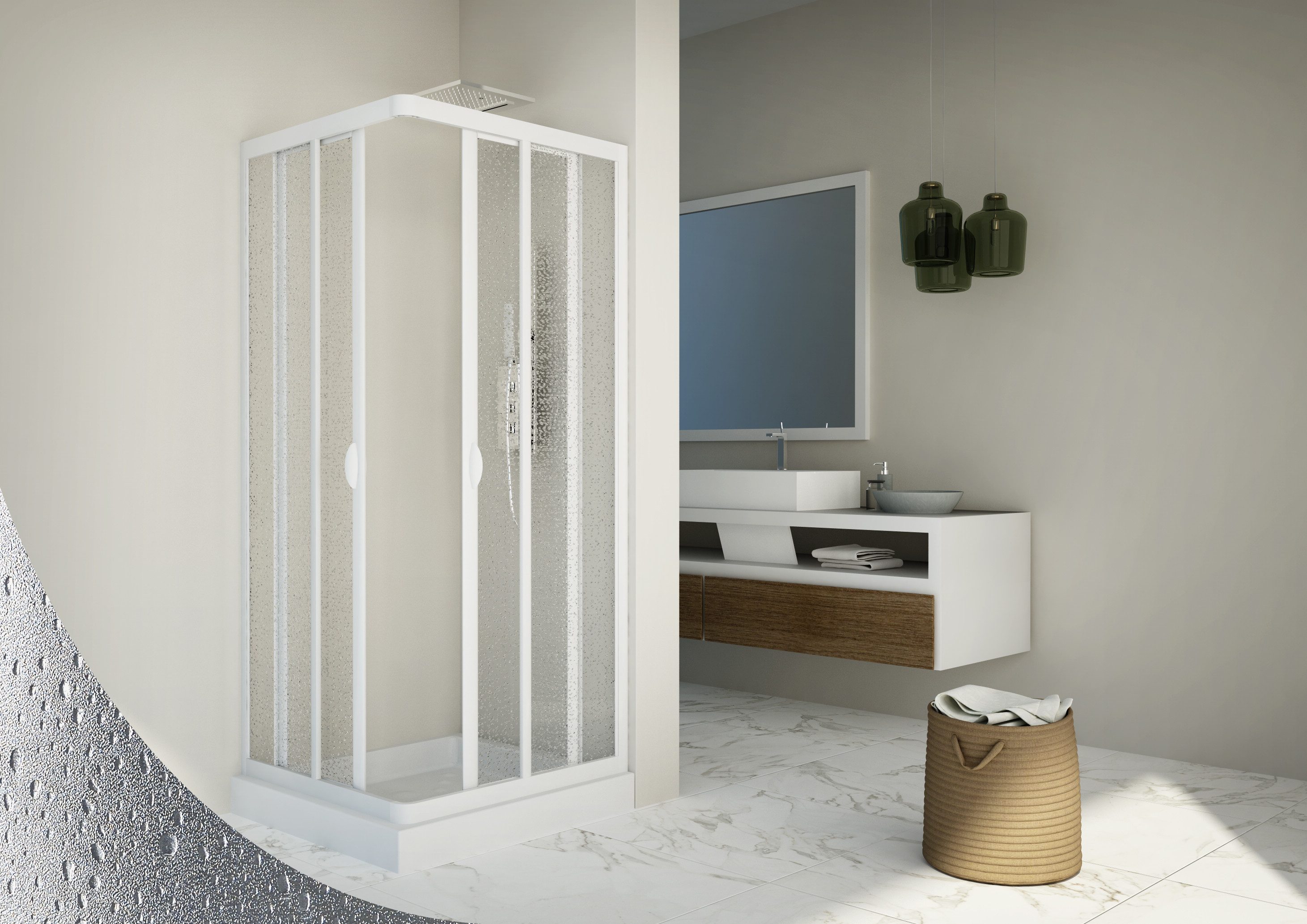 Forte Dusch-Schiebetür Duschkabine Duschtür Dusch Schiebetür Eckduschtür Ve günstig online kaufen