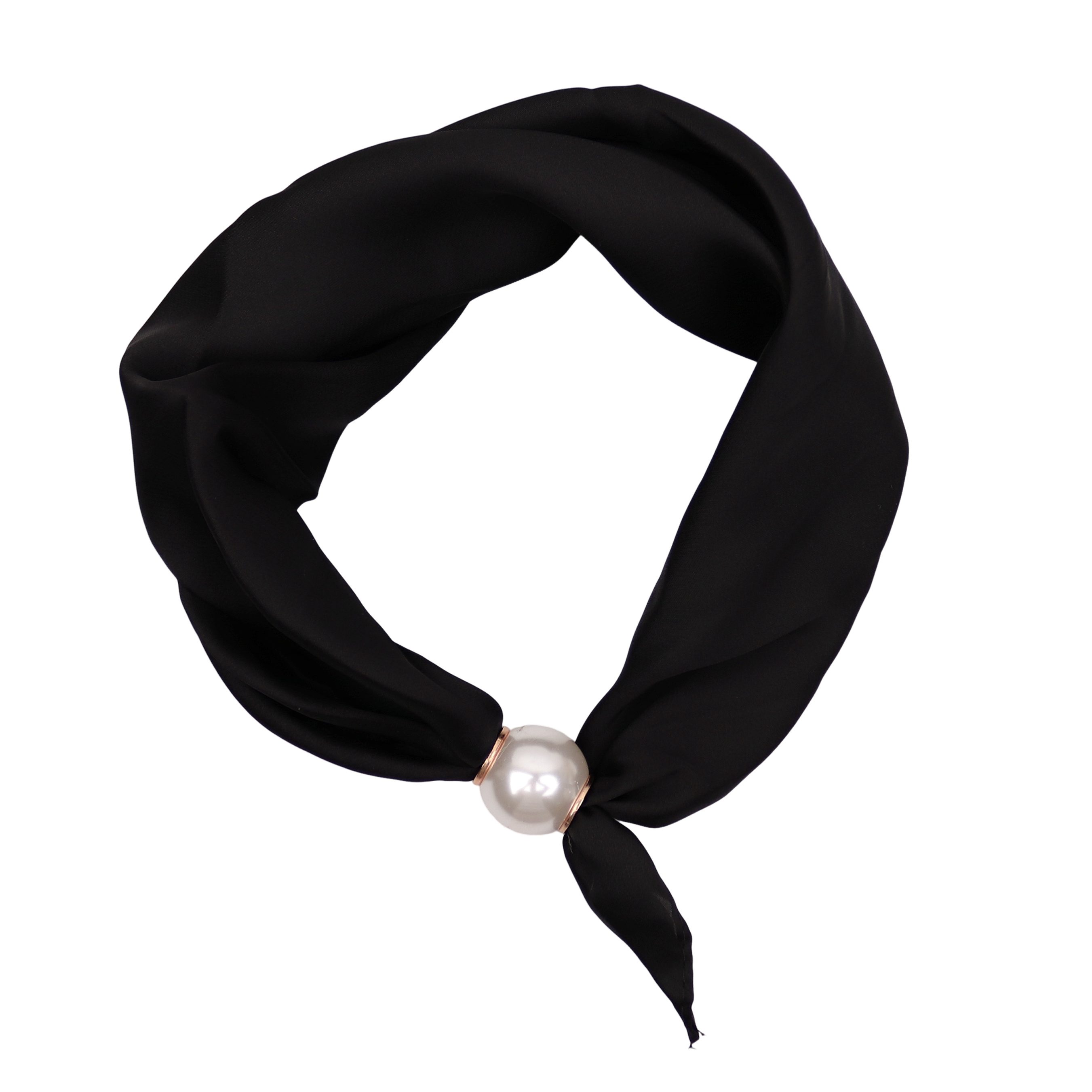 MIRROSI Nickituch Schmales Halstuch mit magnetischem Clip, Damen Halstuch deal für Frühling,Sommer, Herbst – Bild 2 von 4