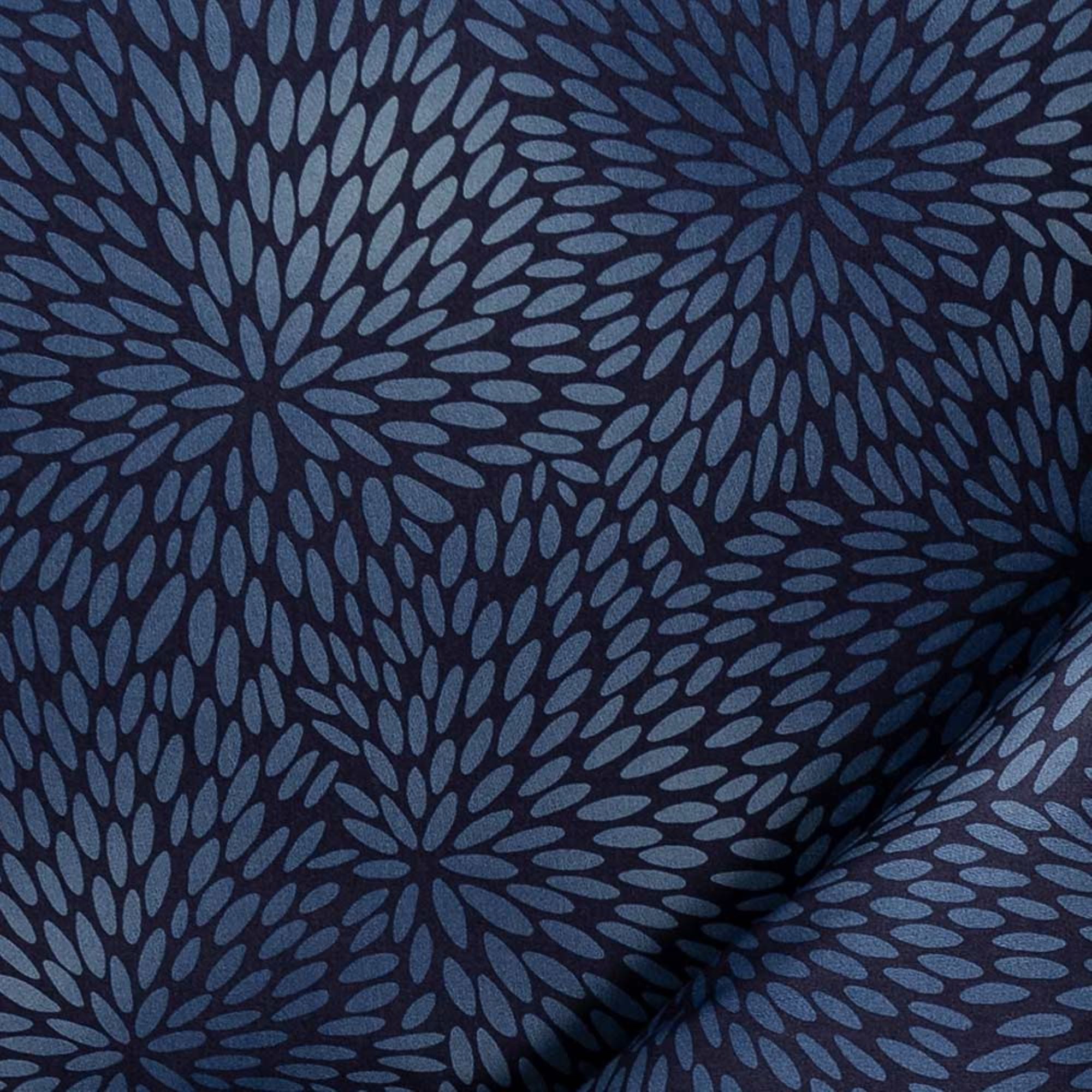 Estella Bettwäsche Estella Mako-Satin Bettwäsche 135x200 Naoko indigo Punkte Tupfen blau, Mako-Satin, 2 teilig, für Sommer und Winter