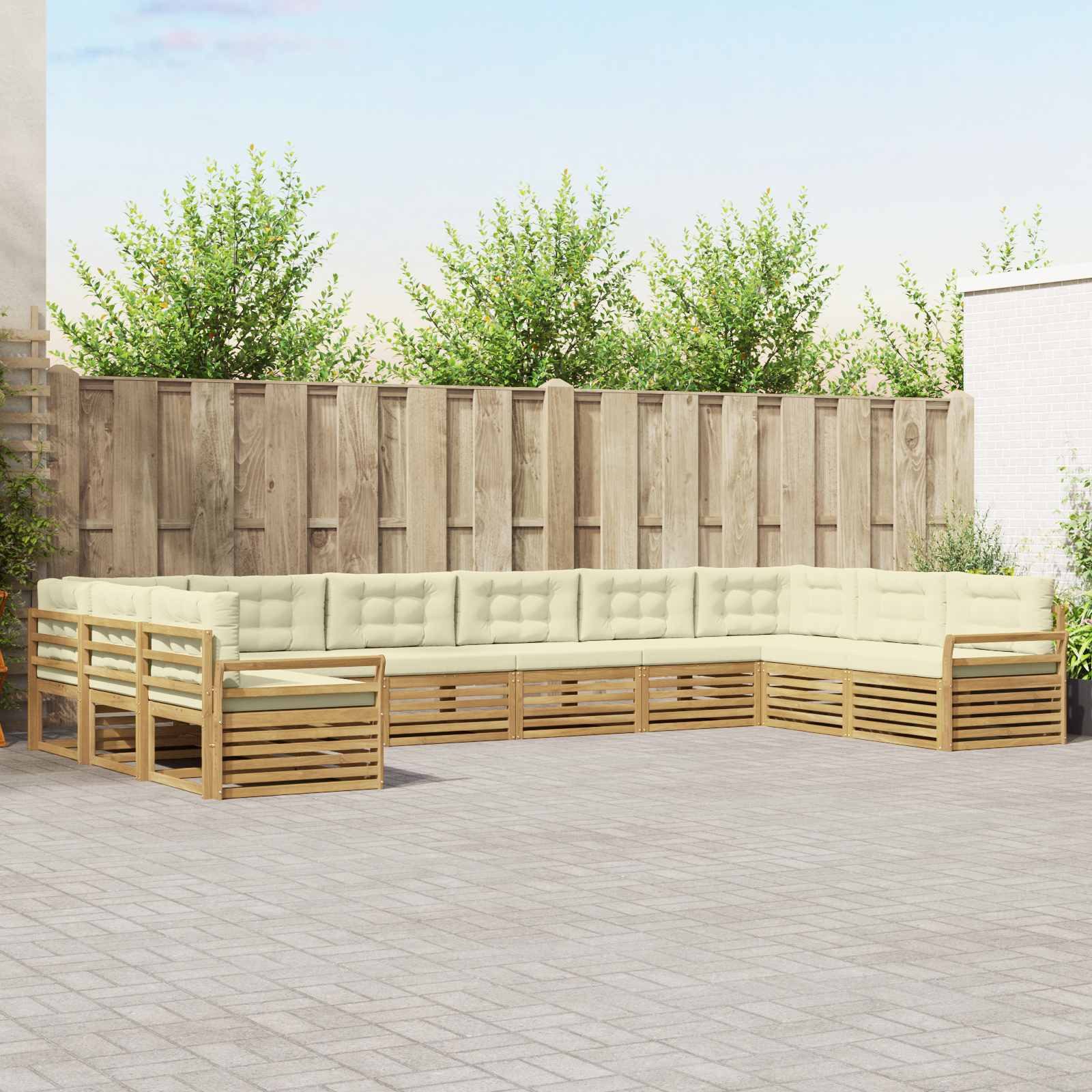 vidaXL Gartensofa Sofagarnituren 10 Stk., 10 Teile