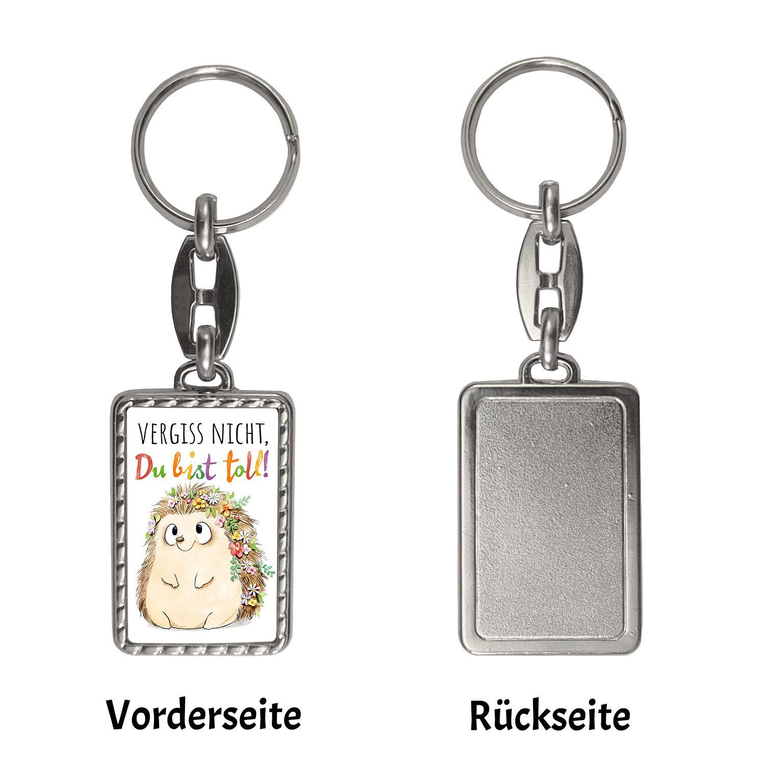 speecheese Schlüsselanhänger Igel Schlüsselanhänger mit Bordüre günstig online kaufen