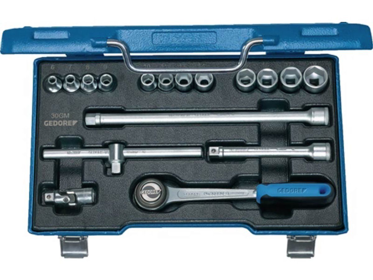 Steckschlüssel GEDORE 6235980 Steckschlüsselsatz 30 GMU-3 17-teilig 3/8 Zoll Schlü