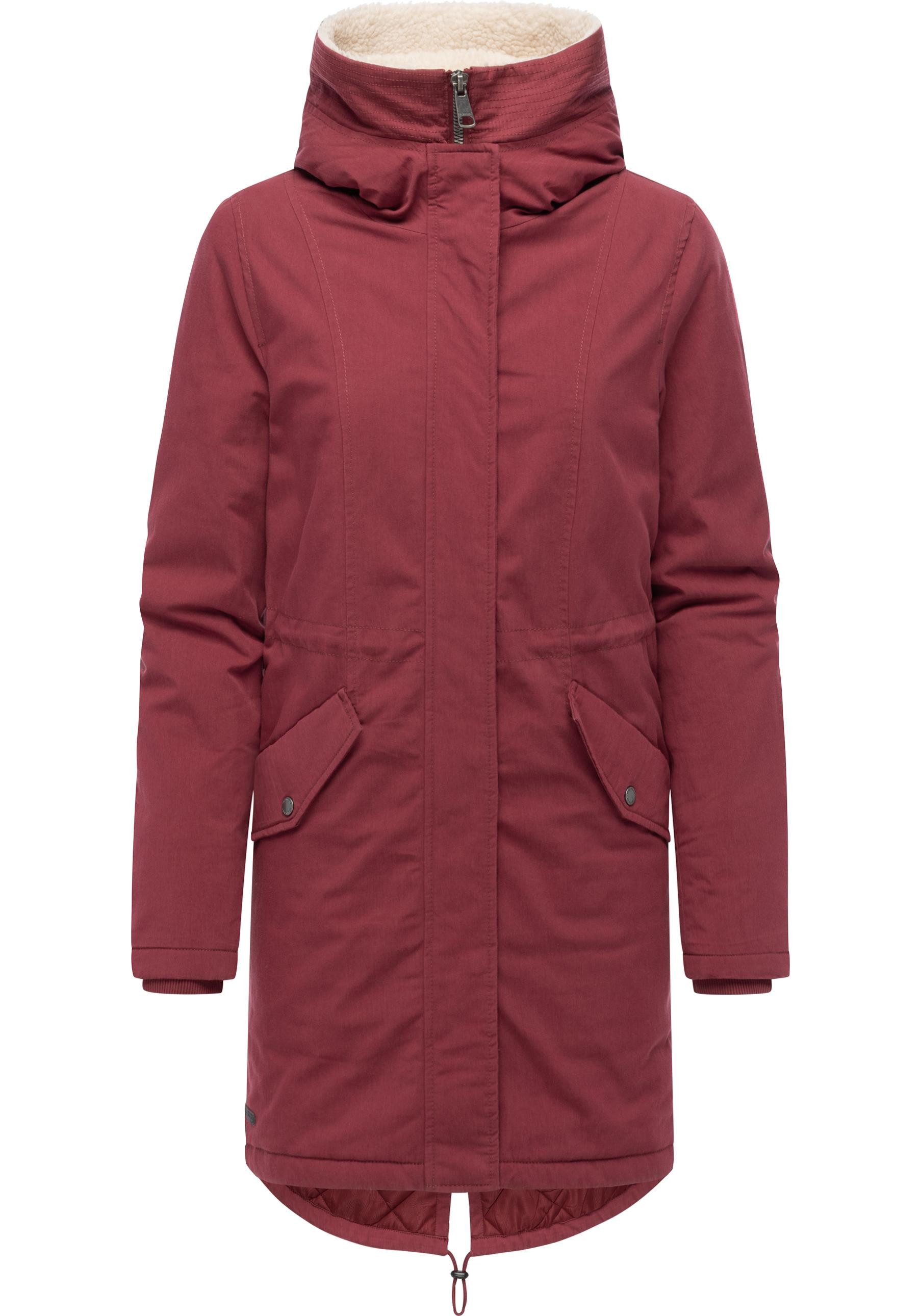 Ragwear Kurzmantel Coogle YOUMODO Kurzer Damen Wintermantel mit Rucksack-Trägern