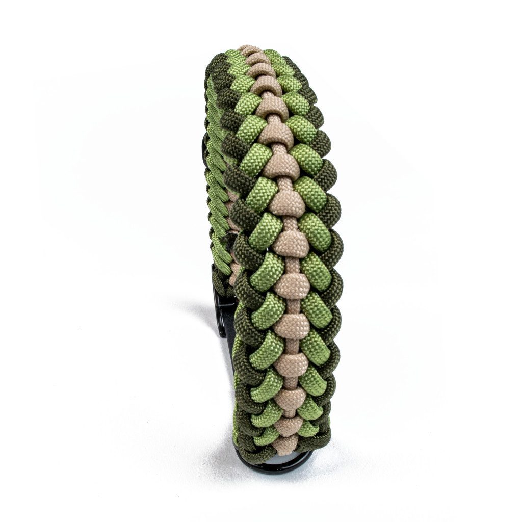 Tierluxe Hunde-Halsband Foxy, Paracord, Biothane, Metall, Handgemacht