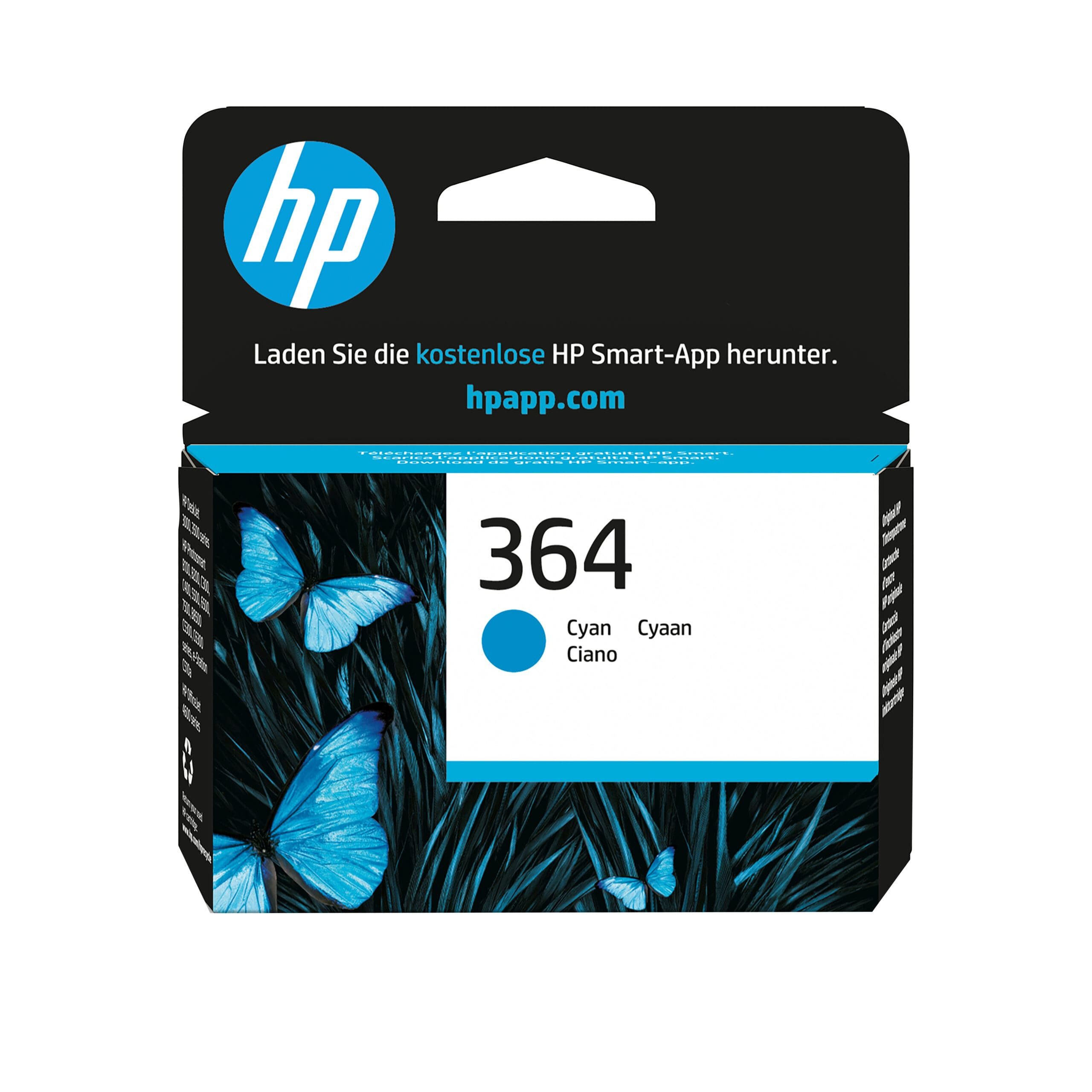 HP HP Tintenpatrone Nr. 364 CB318EE Cyan (ca. 300 Sei Tintenpatrone