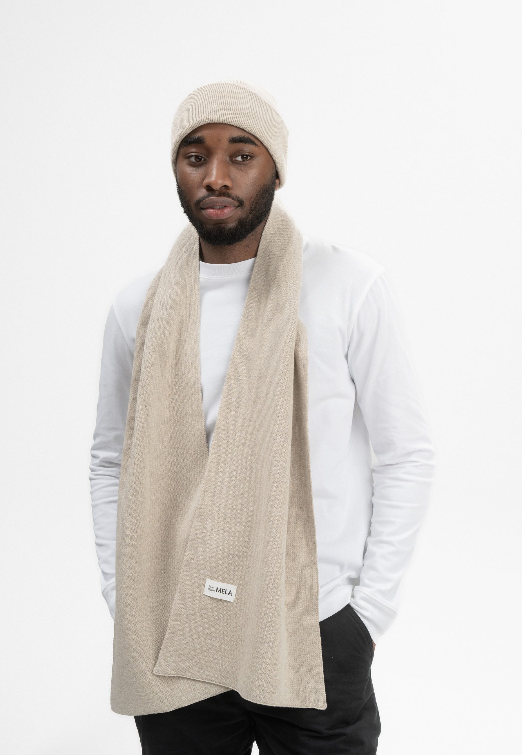 MELA Schal Unisex Jacquard Rippstrick Schal günstig online kaufen