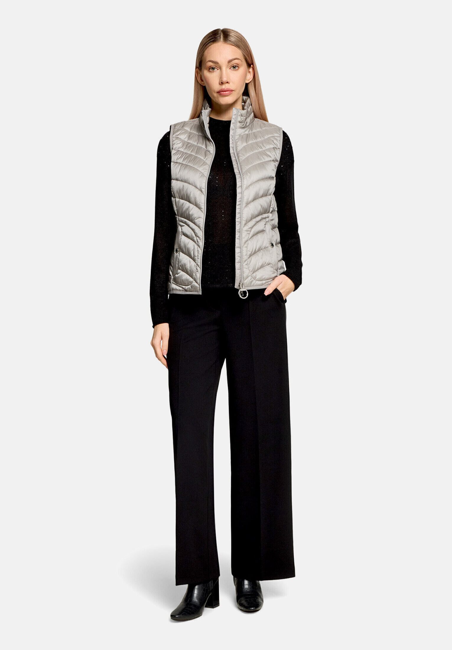 Betty Barclay Strickweste Damen mit Stehkragen