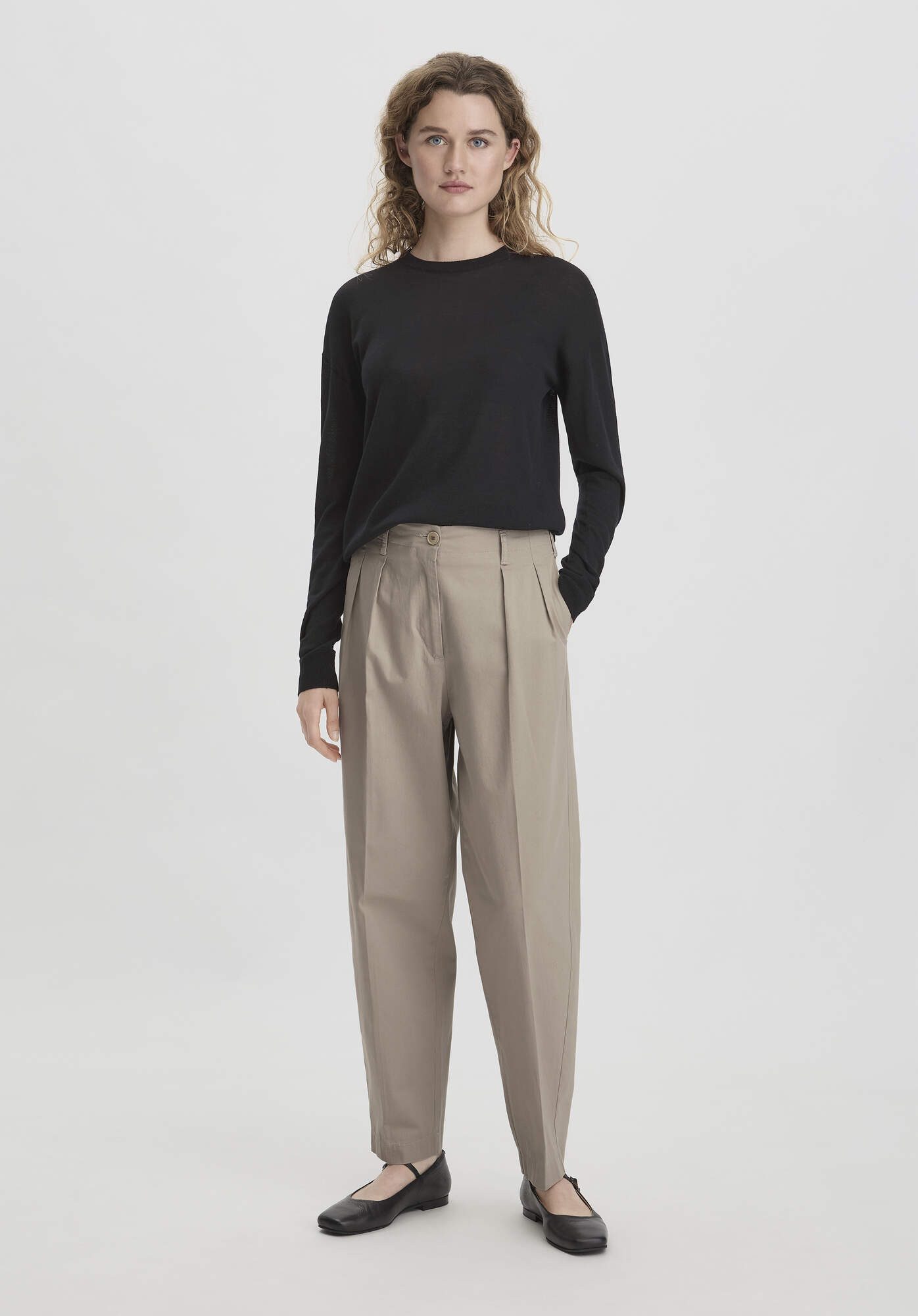 Hessnatur Stoffhose aus Bio-Baumwolle (1-tlg) günstig online kaufen
