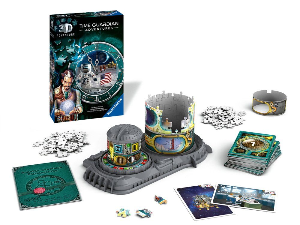 Ravensburger Spiel 216 Teile 3D Time Guardian Adventures Chaos auf dem Mond 11539
