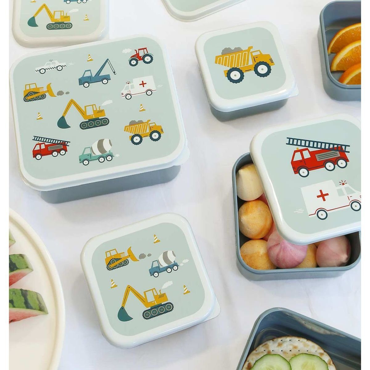 A Little Lovely Company Lunchbox Brotdose 4er Set Vesperdose Brotbox Pausenbrot