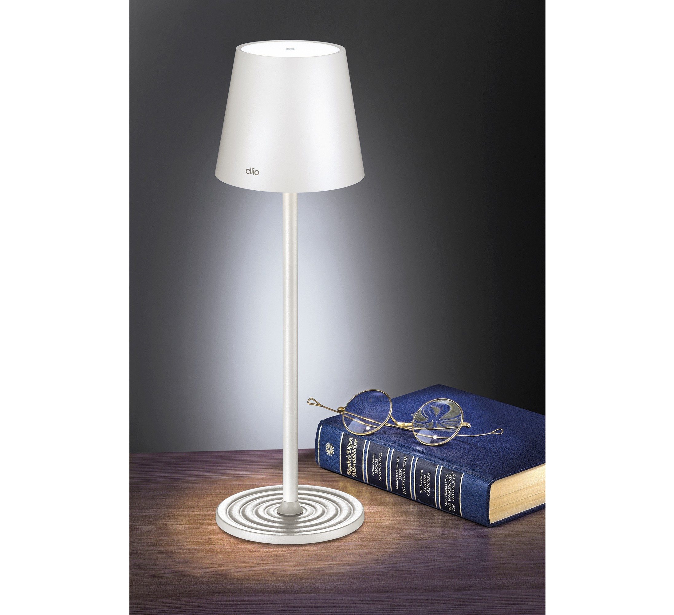Cilio LED Tischleuchte LED Tischlampe Tischleuchte USB Lampe Akku Innen & Außen cilio SOLE