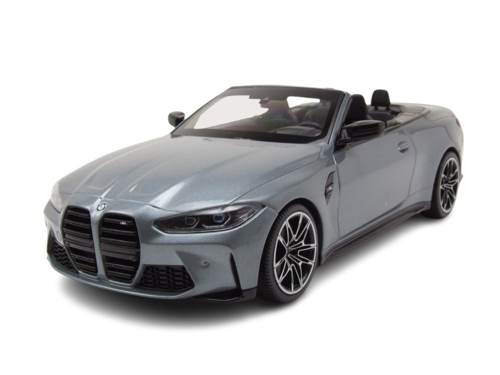 Modellauto BMW M4 Cabrio 2020 grau metallic