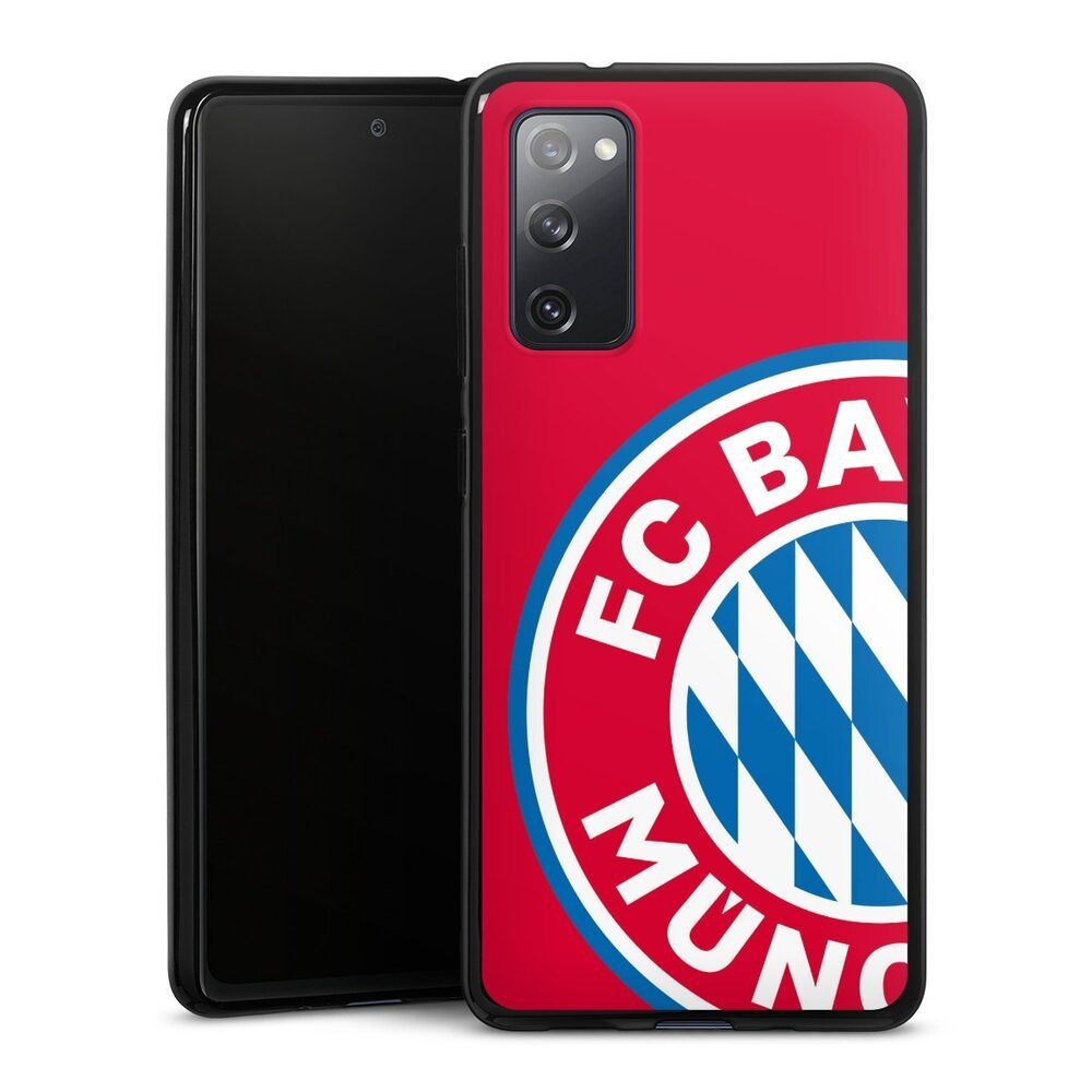 DeinDesign Handyhülle FC Bayern München Offizielles Lizenzprodukt FCB Großes FCB Logo Rot, Samsung Galaxy S20 FE 5G Silikon Hülle Bumper Case Handy Schutzhülle