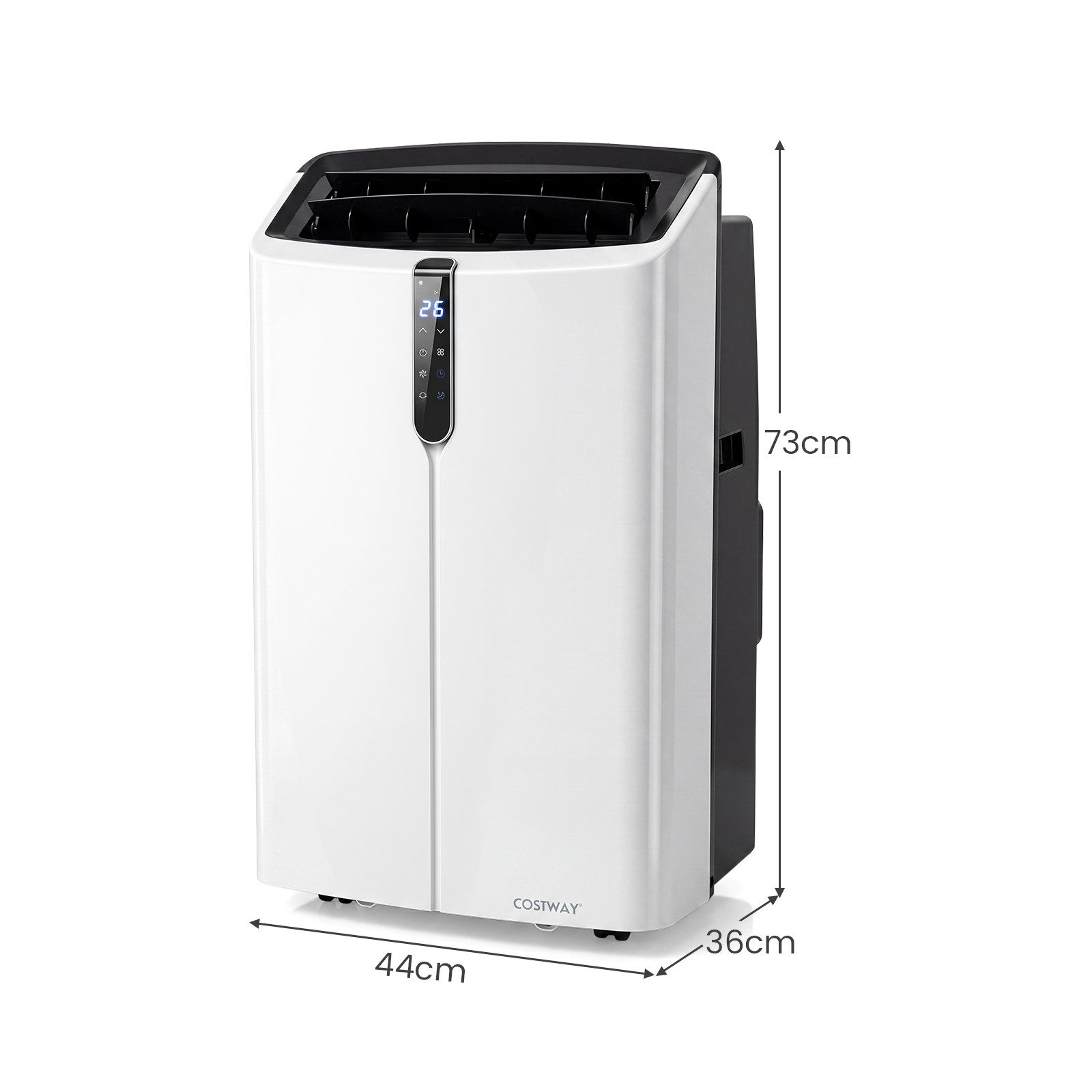 COSTWAY 4-in-1-Klimagerät, 14000BTU, mit Abluftschlauch & Wifi, bis 70 m²