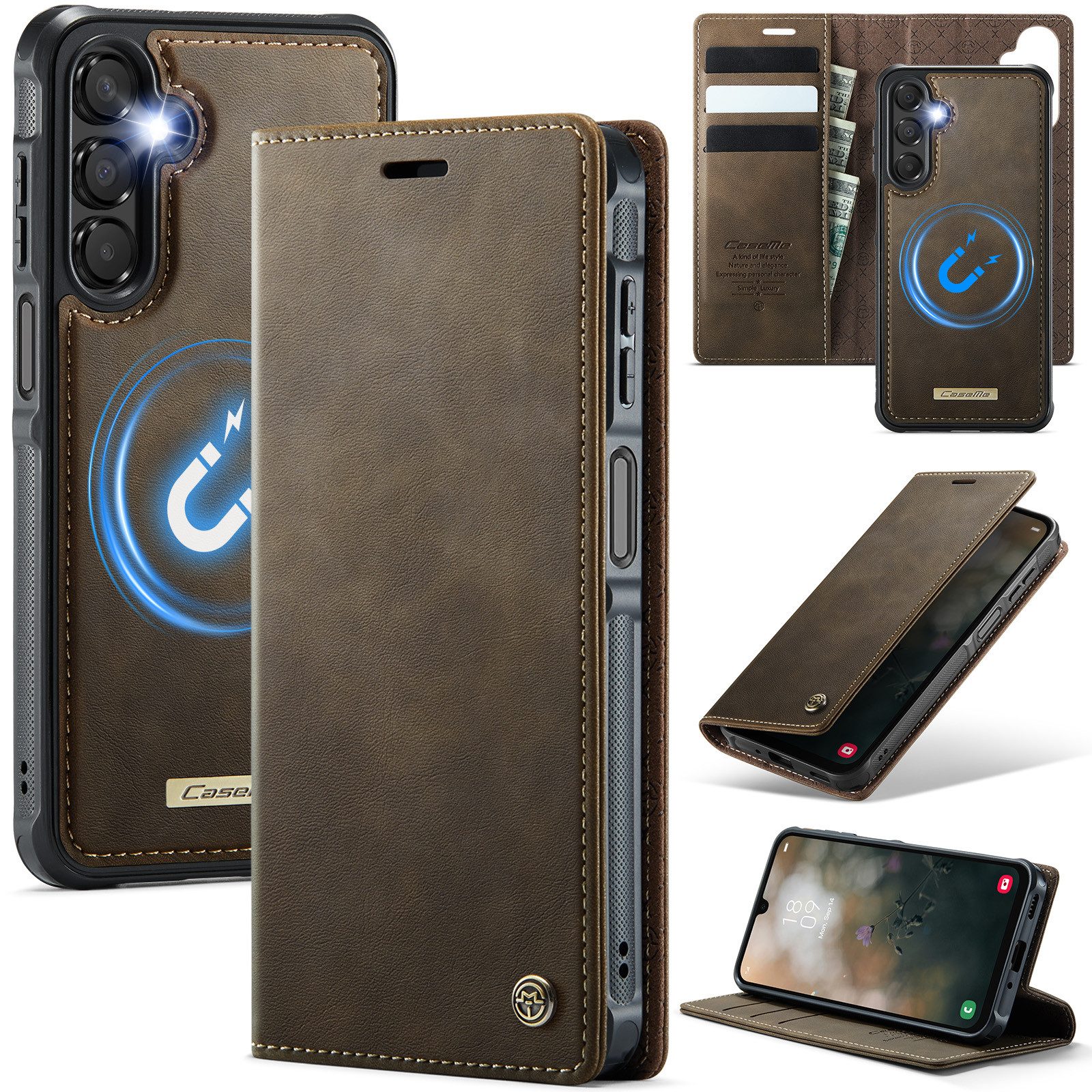 Mycotech Handyhülle Handyhülle für Samsung C49 2in1 Samsung Galaxy A16/A16 5G Braun