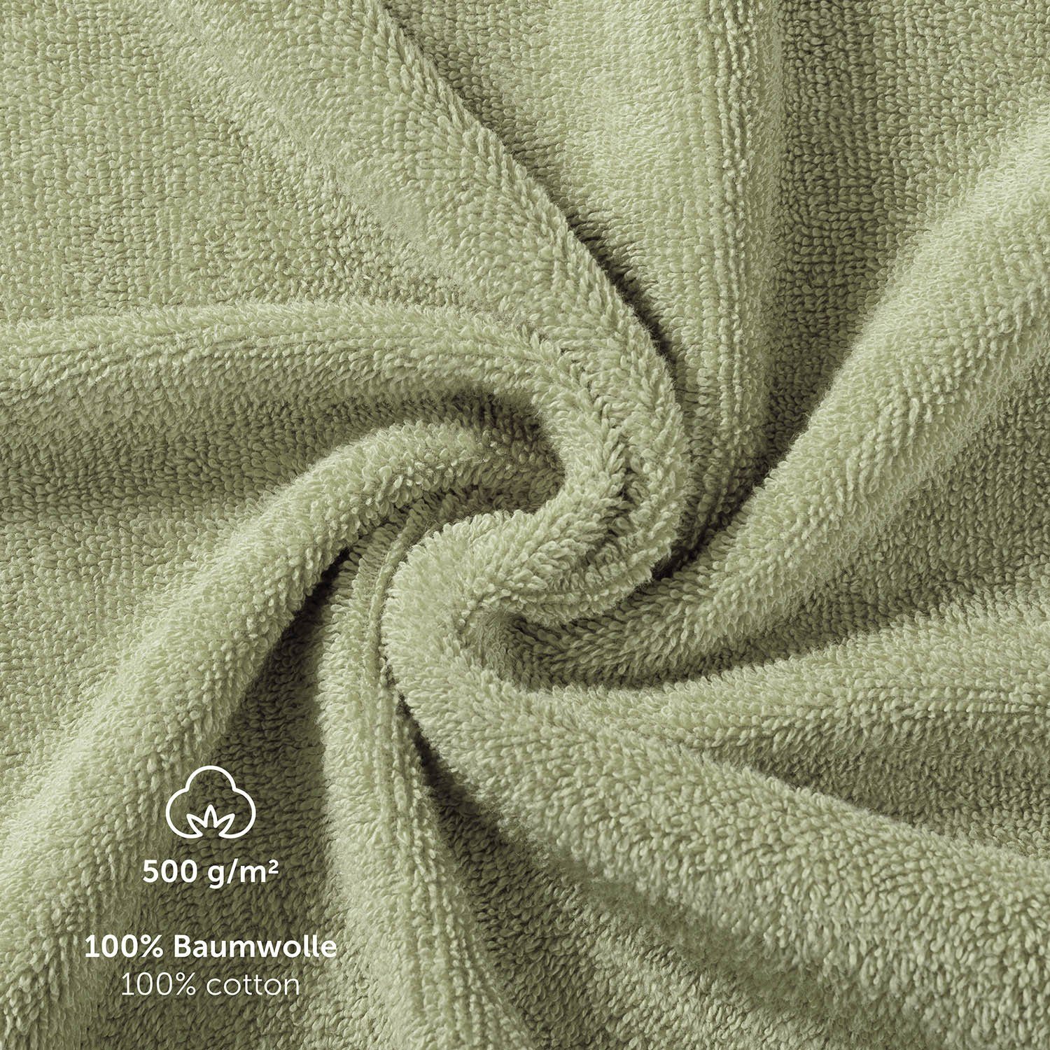 Blumtal Handtuch Set Blumtal 10 Teilig - Handtücher Set 100% Baumwolle, weich und saugstark, Frottee (10er Set, 10-St), 2 Bad 70x140, 4 Hand 50x100, 2 Gäste 30x – Bild 4 von 5