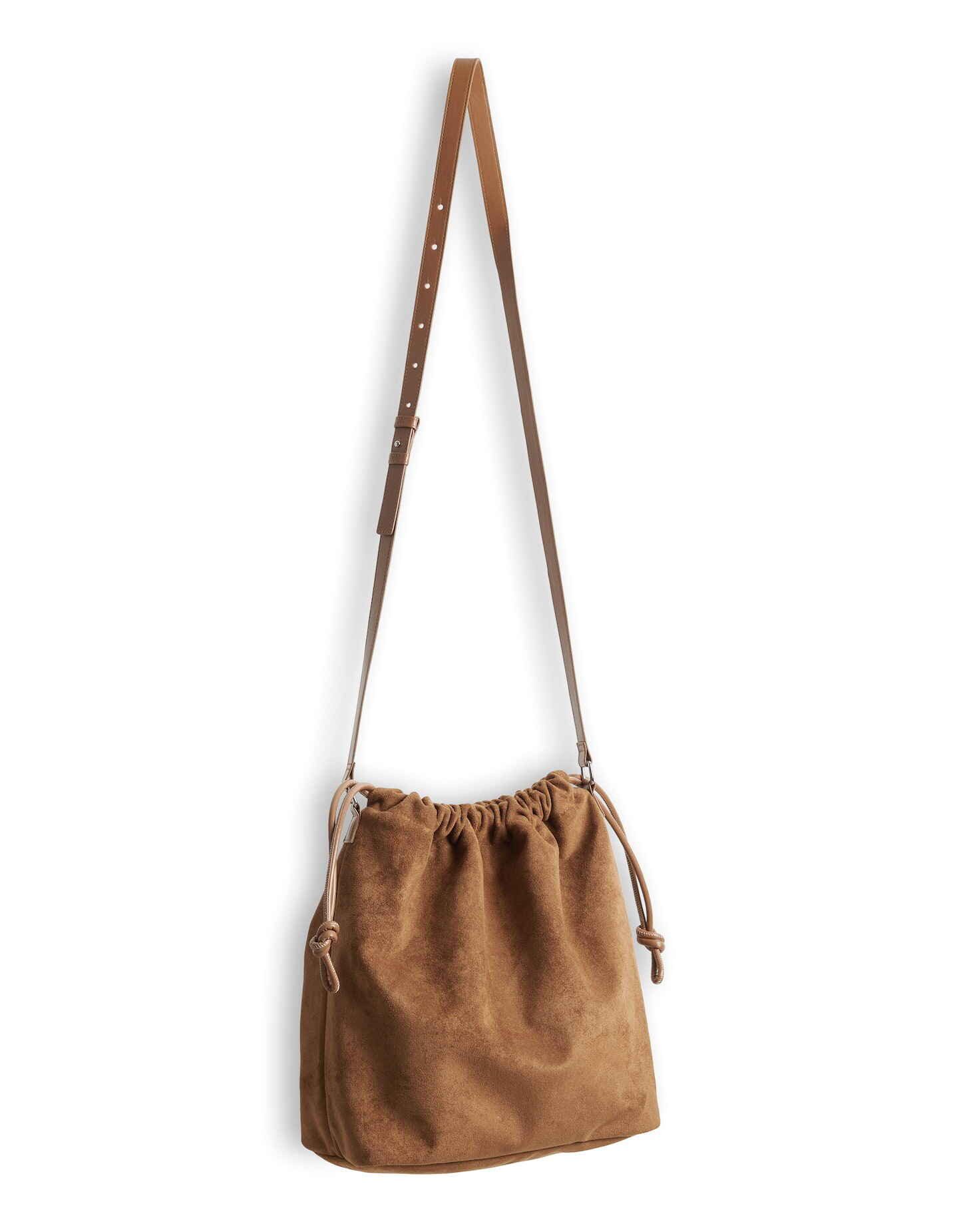 OPUS Handtasche Bucket Bag in Wildleder Optik, Vielseitig kombinierbar für casual Looks