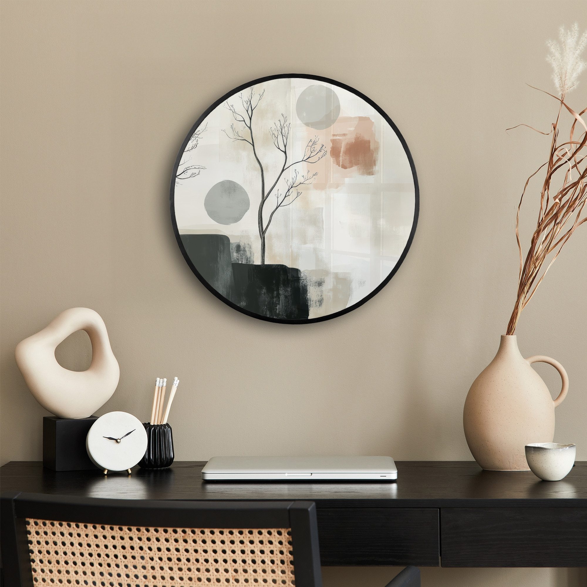 MuchoWow Poster Rund - Wabi sabi günstig online kaufen