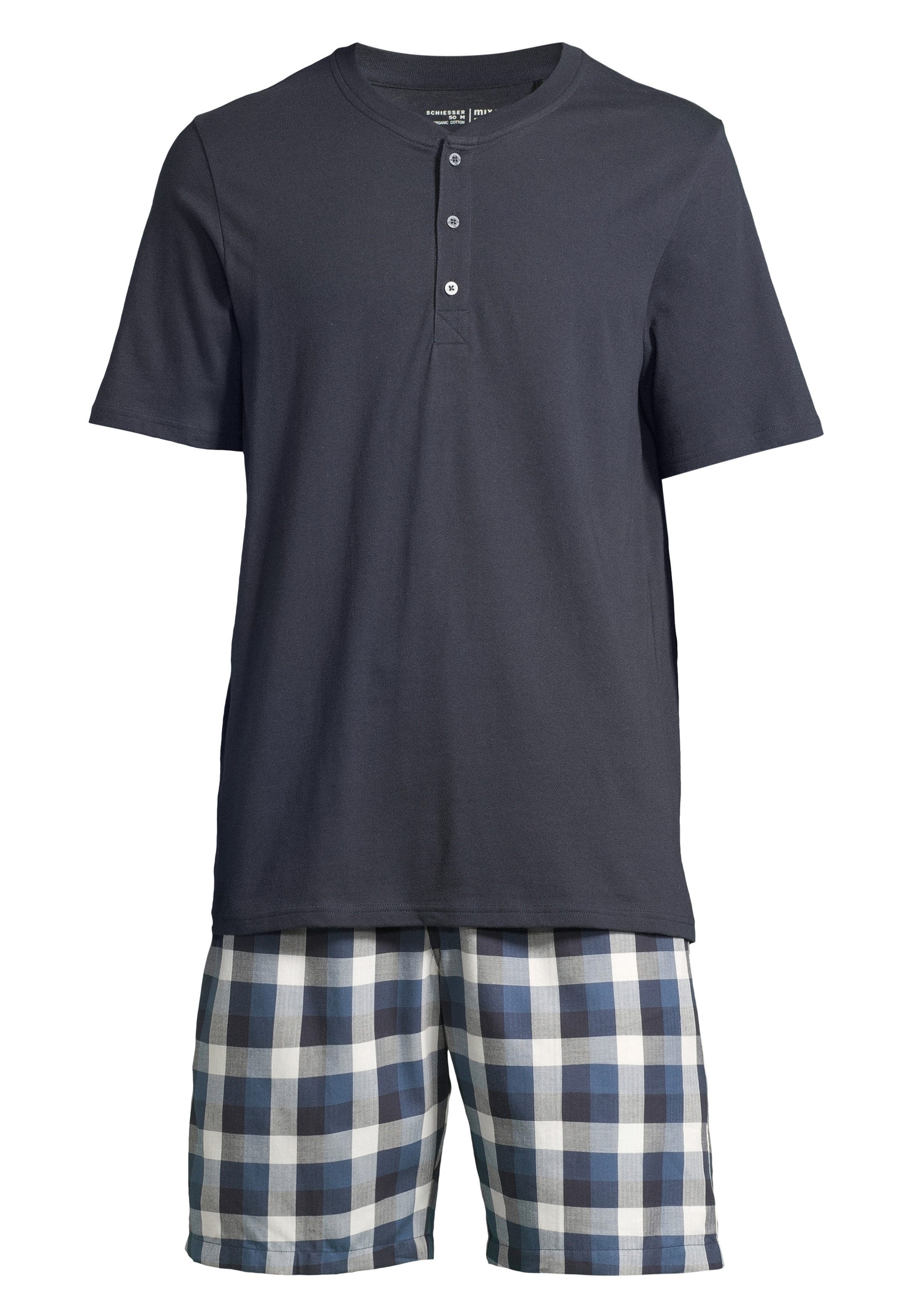 Schiesser Pyjama Night & Home (Set, 2 tlg) Schlafanzug - Baumwolle - Atmung günstig online kaufen