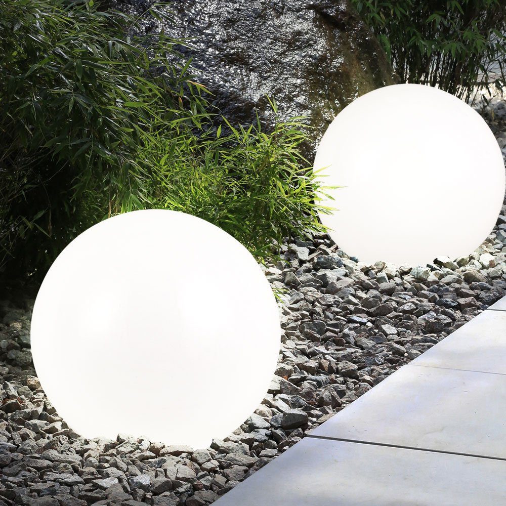 LED-Leuchtmittel Garten fest verbaut, Terrassen etc-shop Lampe Steck Solar LED Gartenleuchte, Beleuchtung Außen Erdspieß LED