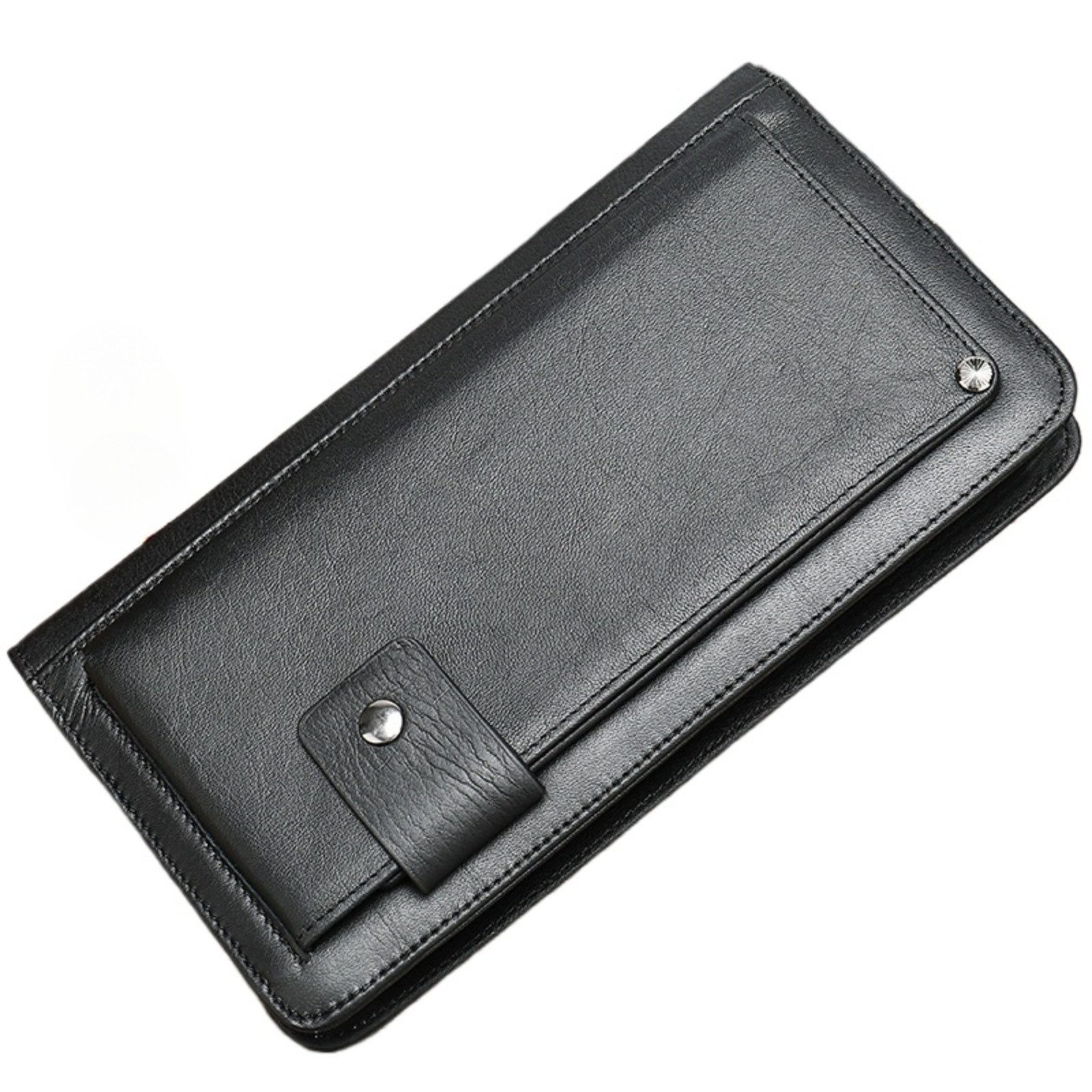 Clutch Herren Geldbörse Echtleder Großes Fassungsvermögen Business Organizer