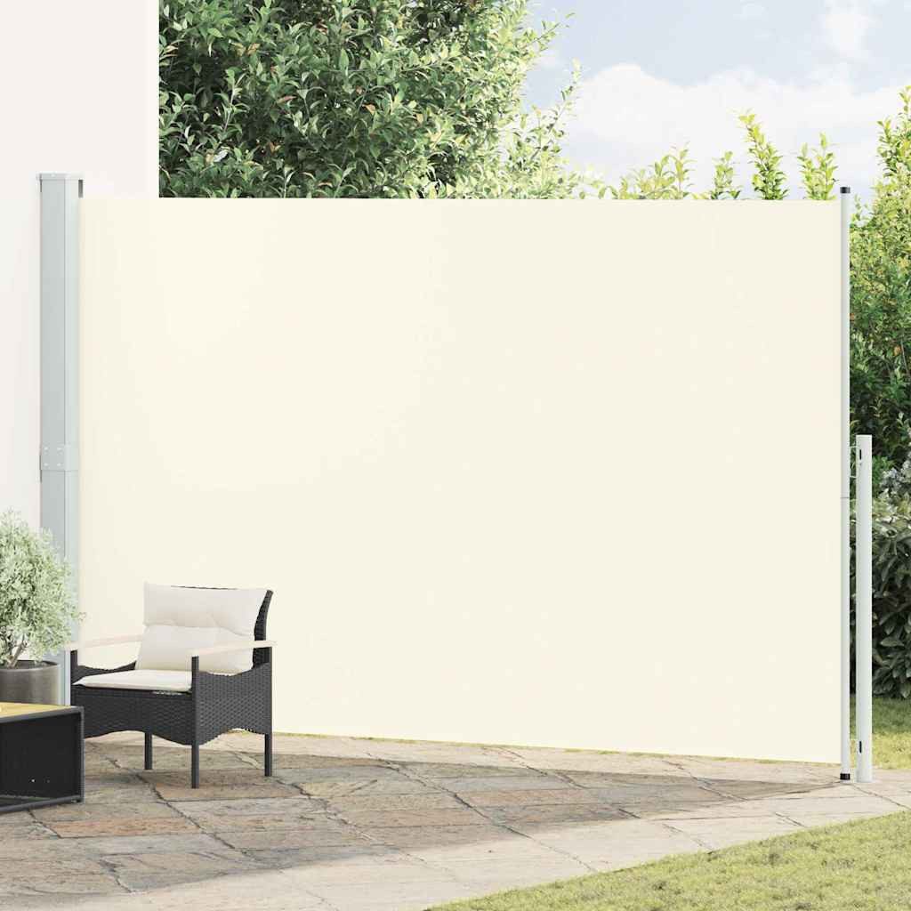 vidaXL Seitenmarkise Seitenmarkise Ausziehbar 220x500 cm Creme (1-St)
