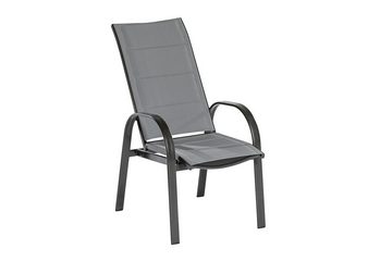 MERXX Garten-Essgruppe Marini, (Set, Tisch, 8 Sessel, Aluminium mit Textilbespannung, Sicherheitsglas), mit ausziehbarem Tisch