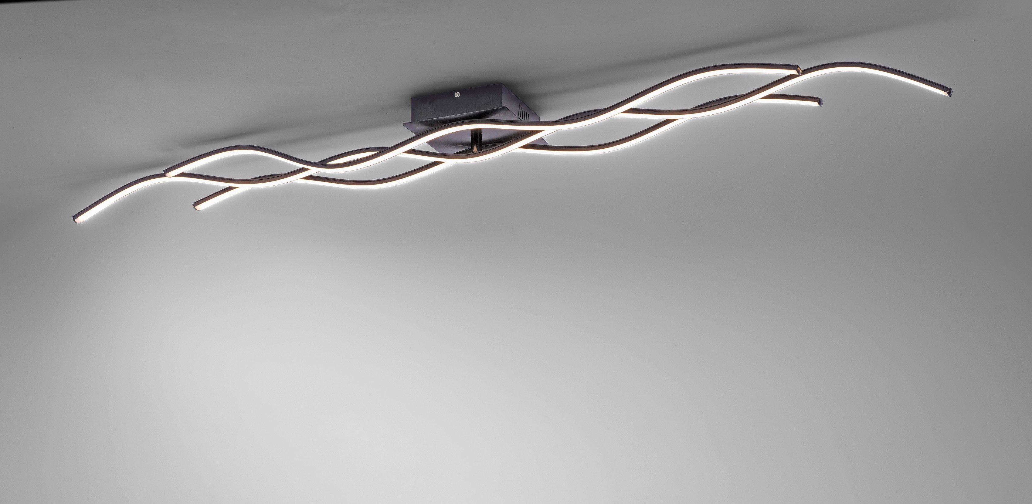 LED WAVE, Deckenlampe Deckenleuchte Warmweiß, fest Leuchten integriert, Direkt