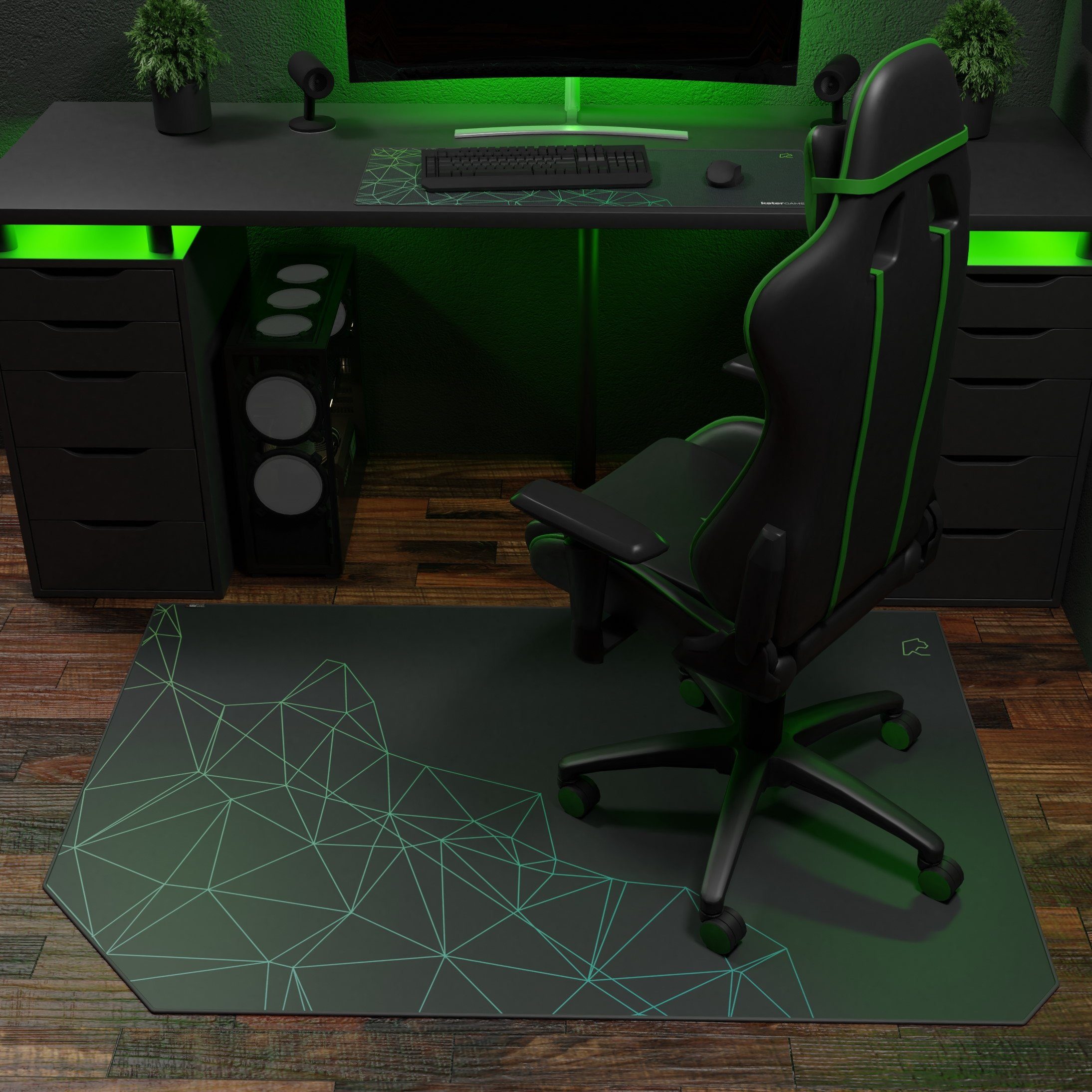 KaterGames Bodenschutzmatte »ChairTrap #6«, für Bürostuhl 1,5m x 1m,  rutschfeste gummierte Unterseite online kaufen | OTTO